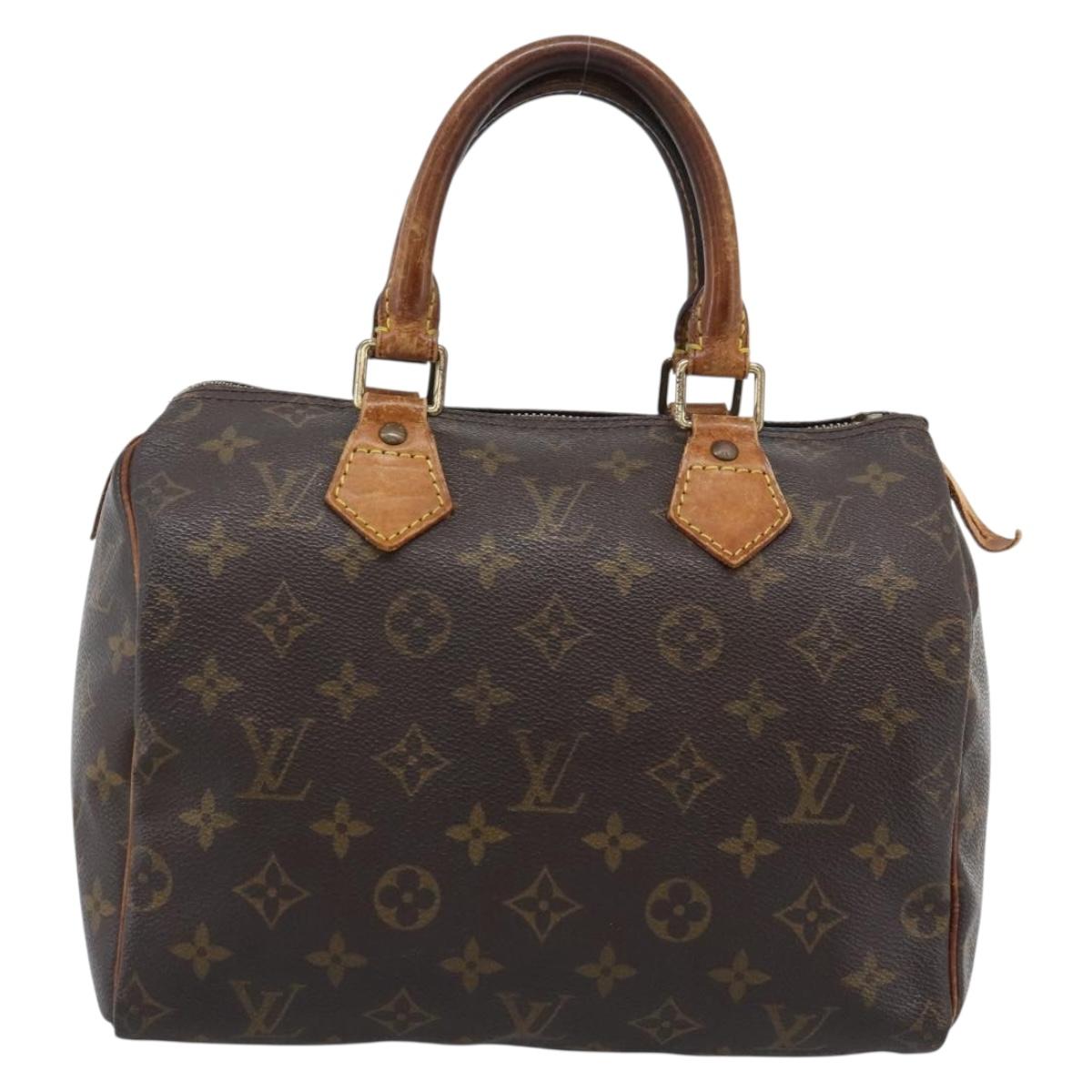 LOUIS VUITTON Monogram Speedy 25 Hand Bag M41528 LV Auth 195587