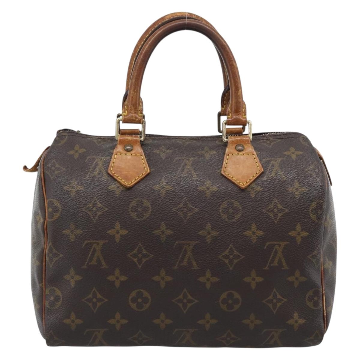 LOUIS VUITTON Monogram Speedy 25 Hand Bag M41528 LV Auth 195587