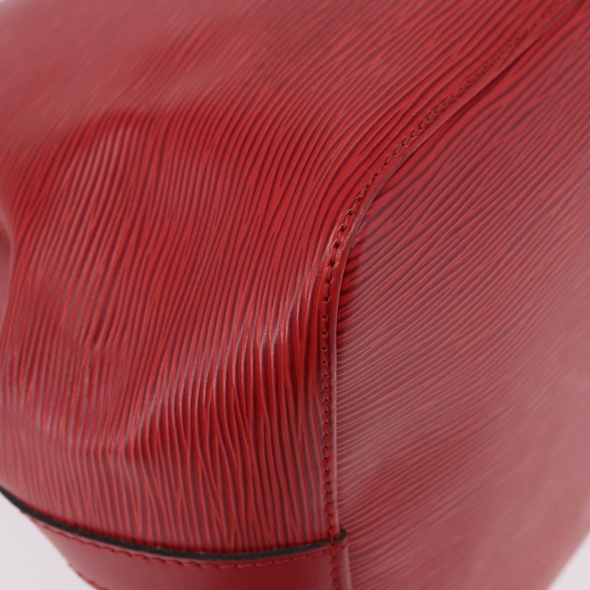 LOUIS VUITTON Epi Petit Noe Shoulder Bag Red M44107 LV Auth 195592A