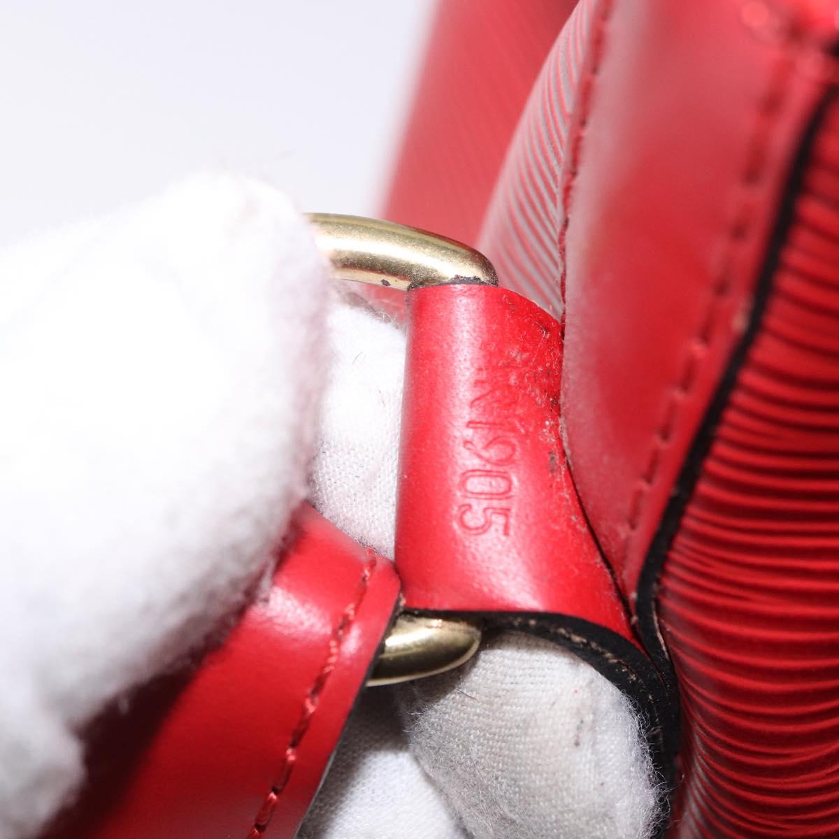 LOUIS VUITTON Epi Petit Noe Shoulder Bag Red M44107 LV Auth 195592A