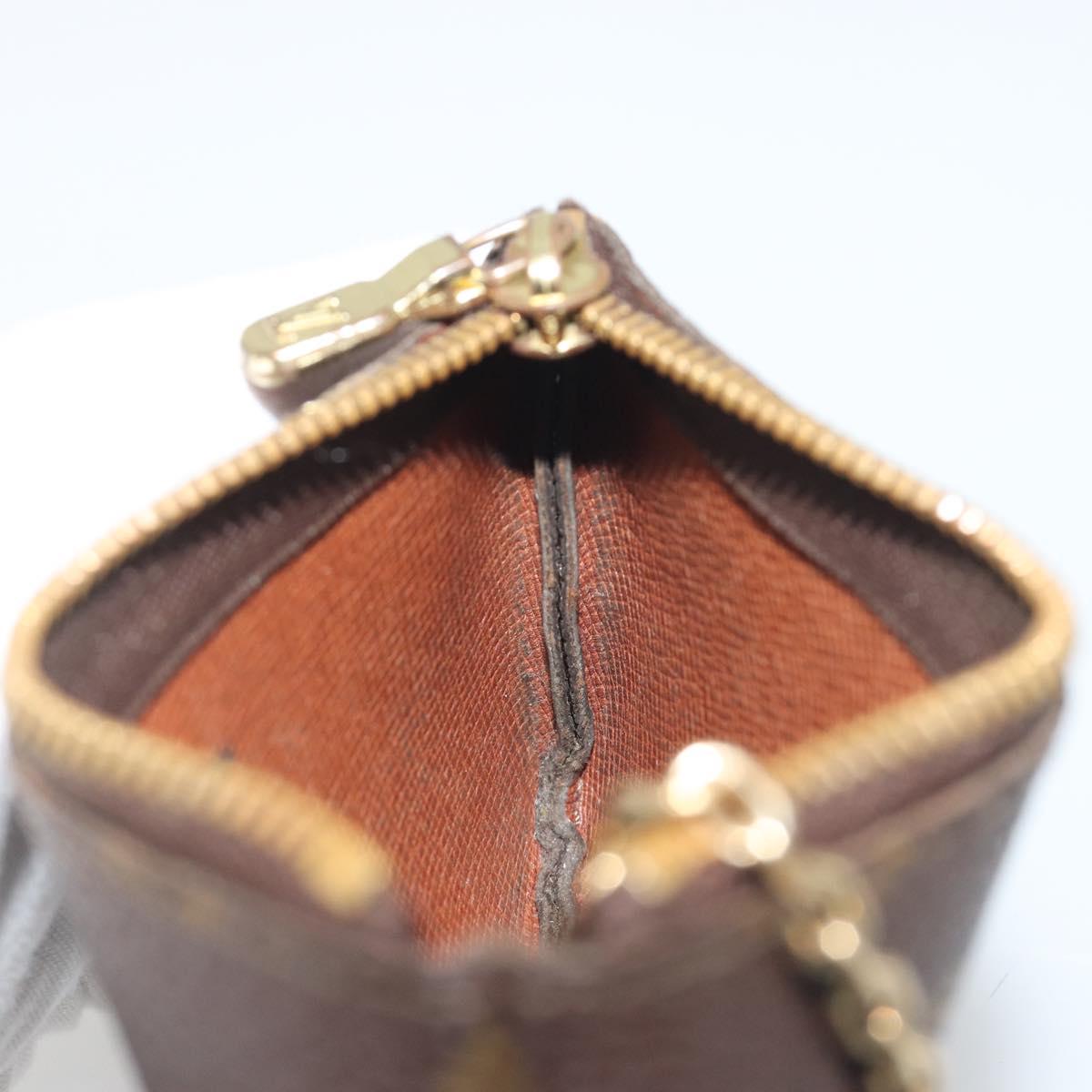 LOUIS VUITTON Monogram Pochette Cles Coin Purse M62650 LV Auth 195605A