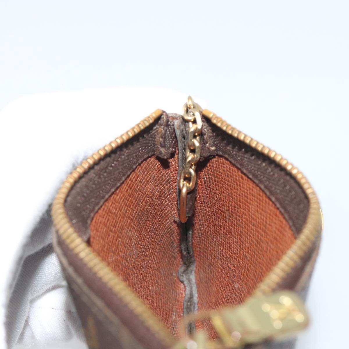 LOUIS VUITTON Monogram Pochette Cles Coin Purse M62650 LV Auth 195605A
