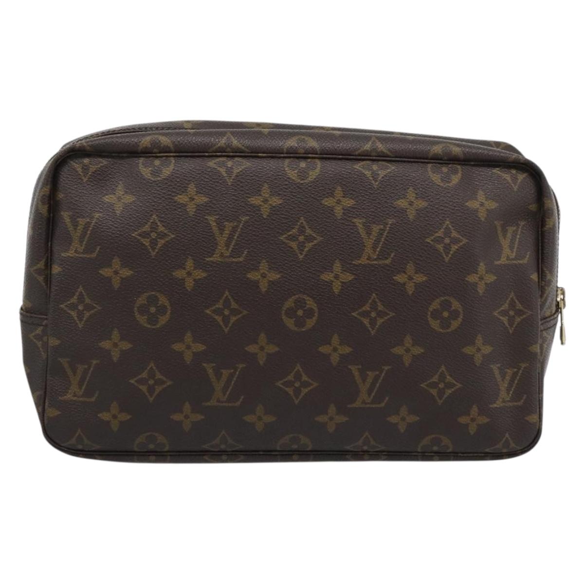 LOUIS VUITTON Monogram Trousse Toilette 28 Clutch Bag M47522 LV Auth 195613A