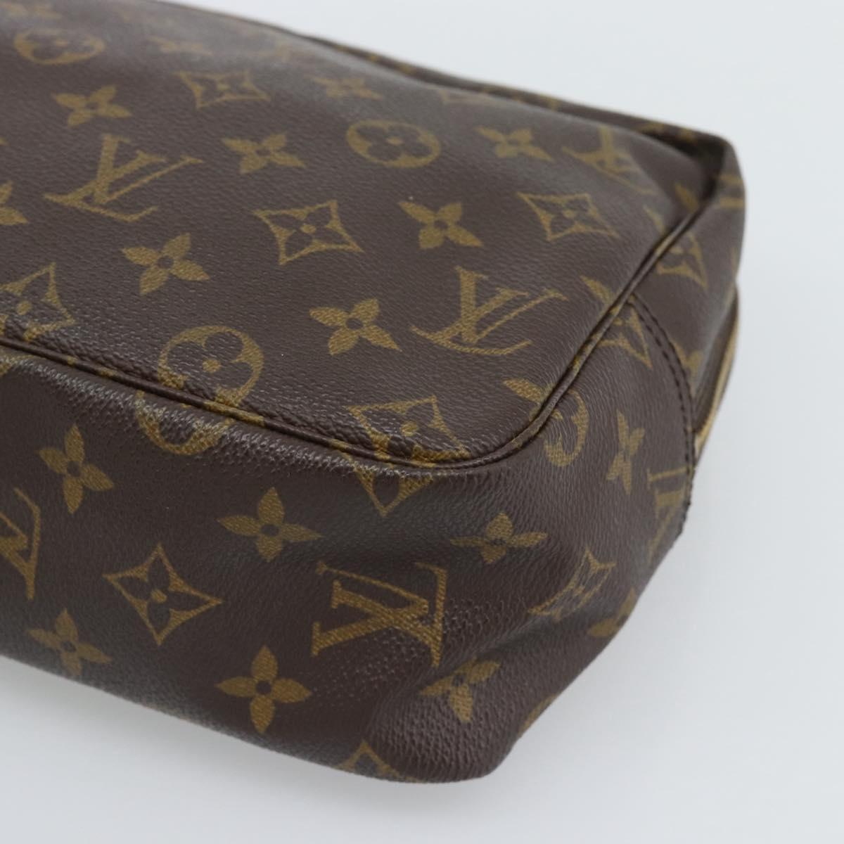 LOUIS VUITTON Monogram Trousse Toilette 28 Clutch Bag M47522 LV Auth 195613A