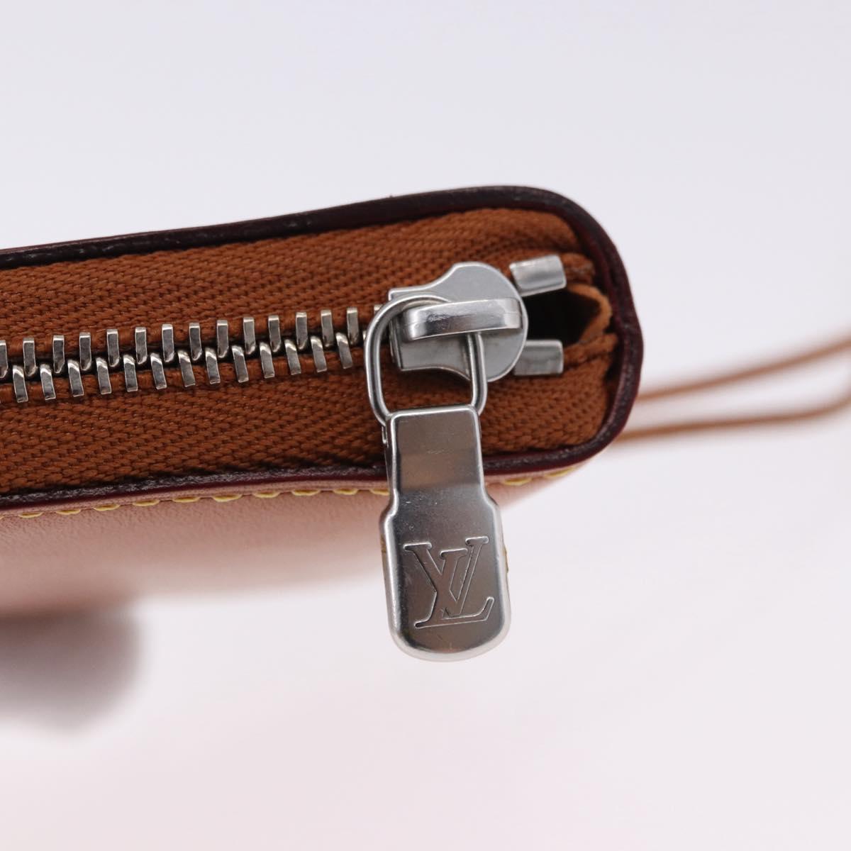 LOUIS VUITTON Nomad Neck Wallet Brown LV Auth 195616V