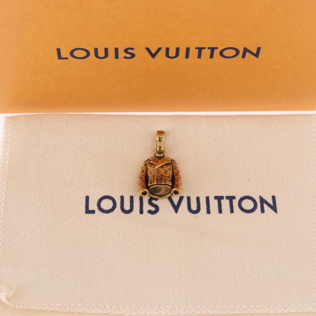 LOUIS VUITTON Charm LV Jacket Charm metal Gold Tone M03076 LV Auth 195618M