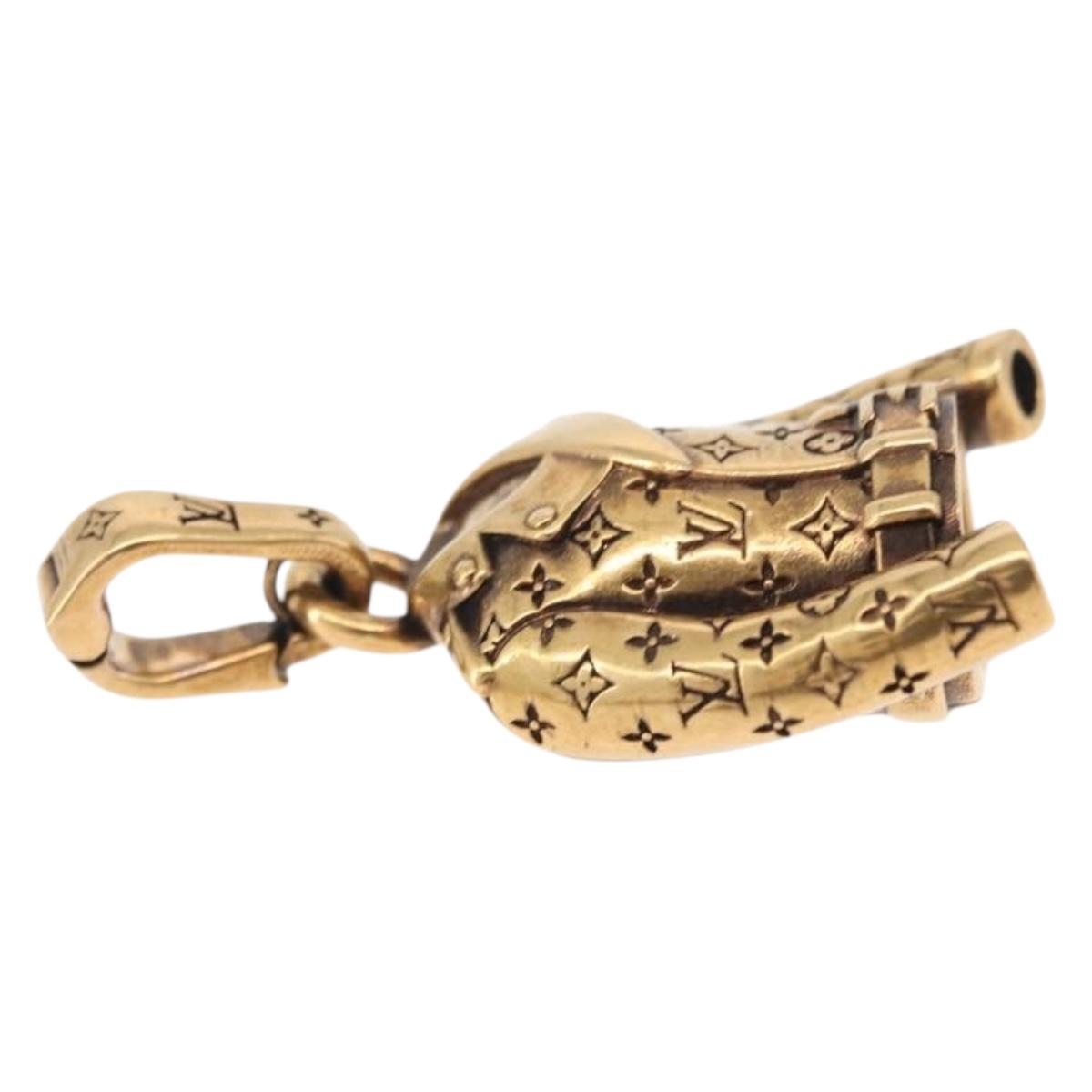 LOUIS VUITTON Charm LV Jacket Charm metal Gold Tone M03076 LV Auth 195618M