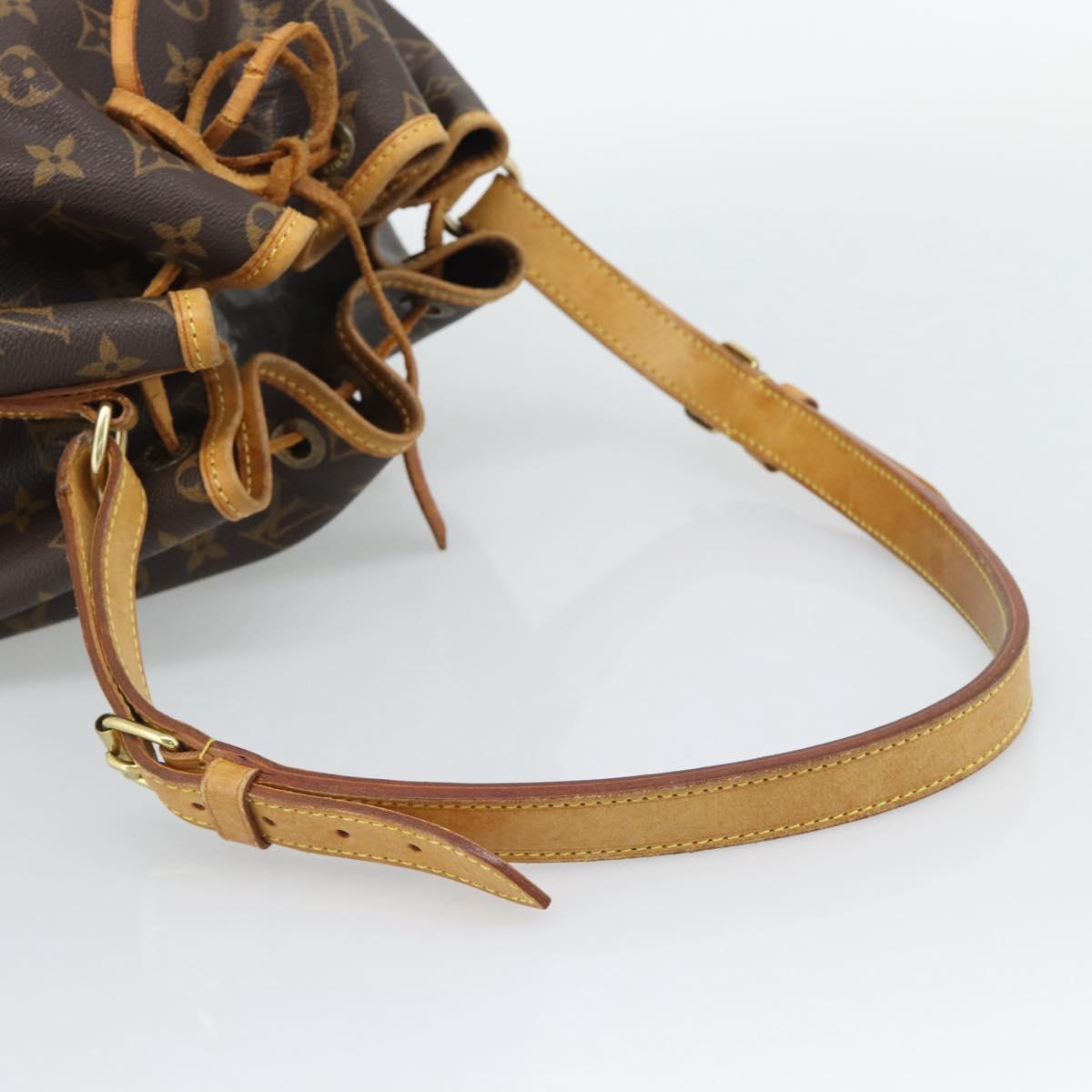 LOUIS VUITTON Monogram Petit Noe Shoulder Bag M42226 LV Auth 195632