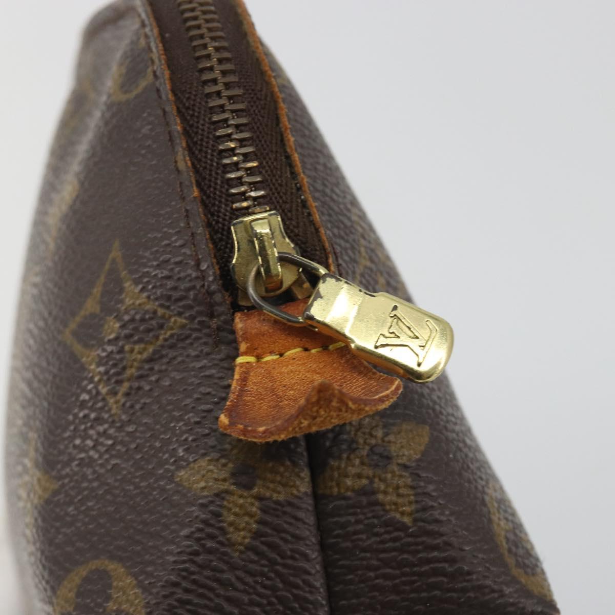 LOUIS VUITTON Monogram Pochette Cosmetic PM Pouch M43998 LV Auth 195636