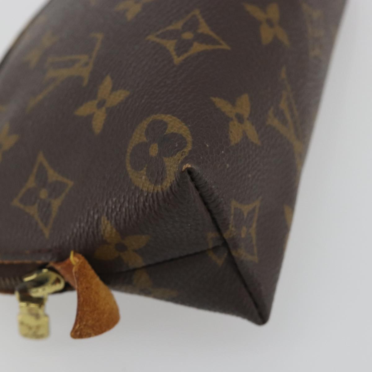 LOUIS VUITTON Monogram Pochette Cosmetic PM Pouch M43998 LV Auth 195636