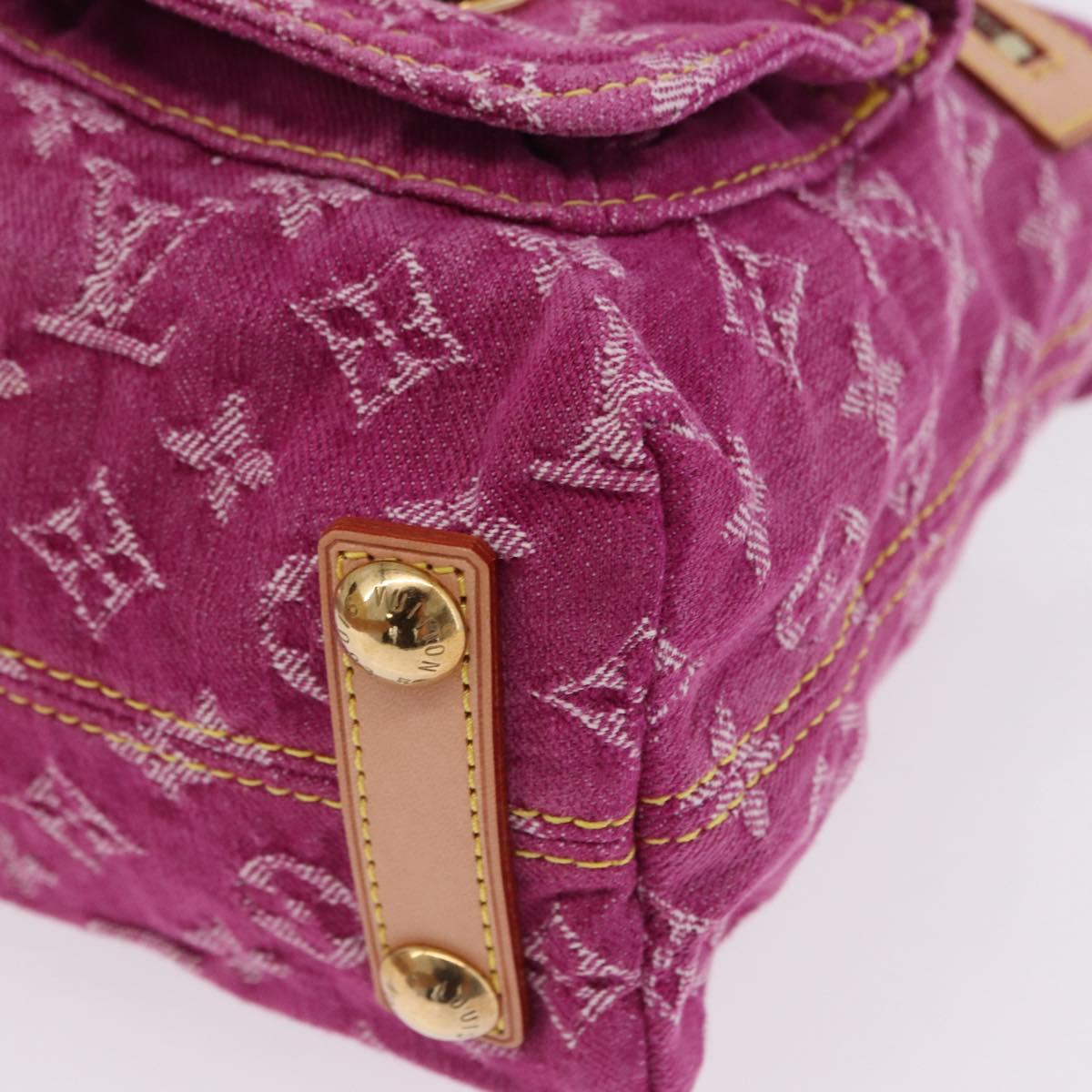 LOUIS VUITTON Monogram Denim Buggy PM Shoulder Bag Pink M95216 LV Auth 195638SAM