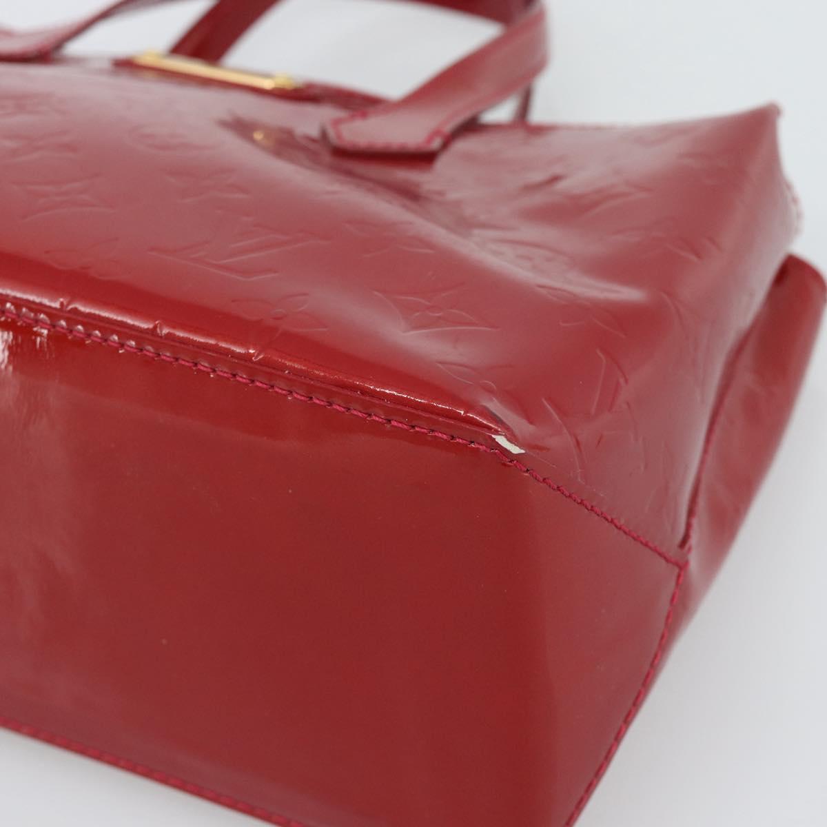 LOUIS VUITTON Monogram Vernis Wilshire PM Bag Pomme D'amour M93642 Auth 195664