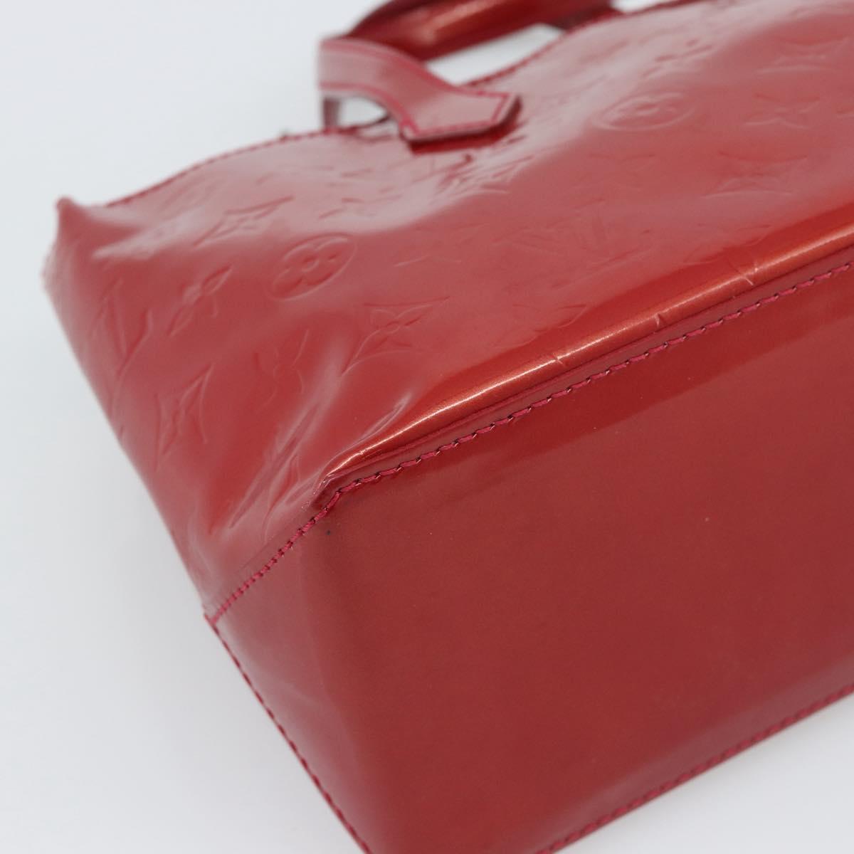LOUIS VUITTON Monogram Vernis Wilshire PM Bag Pomme D'amour M93642 Auth 195664