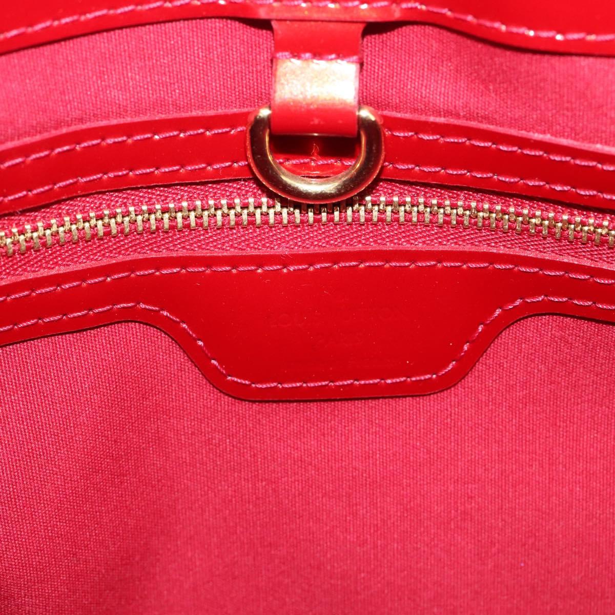 LOUIS VUITTON Monogram Vernis Wilshire PM Bag Pomme D'amour M93642 Auth 195664