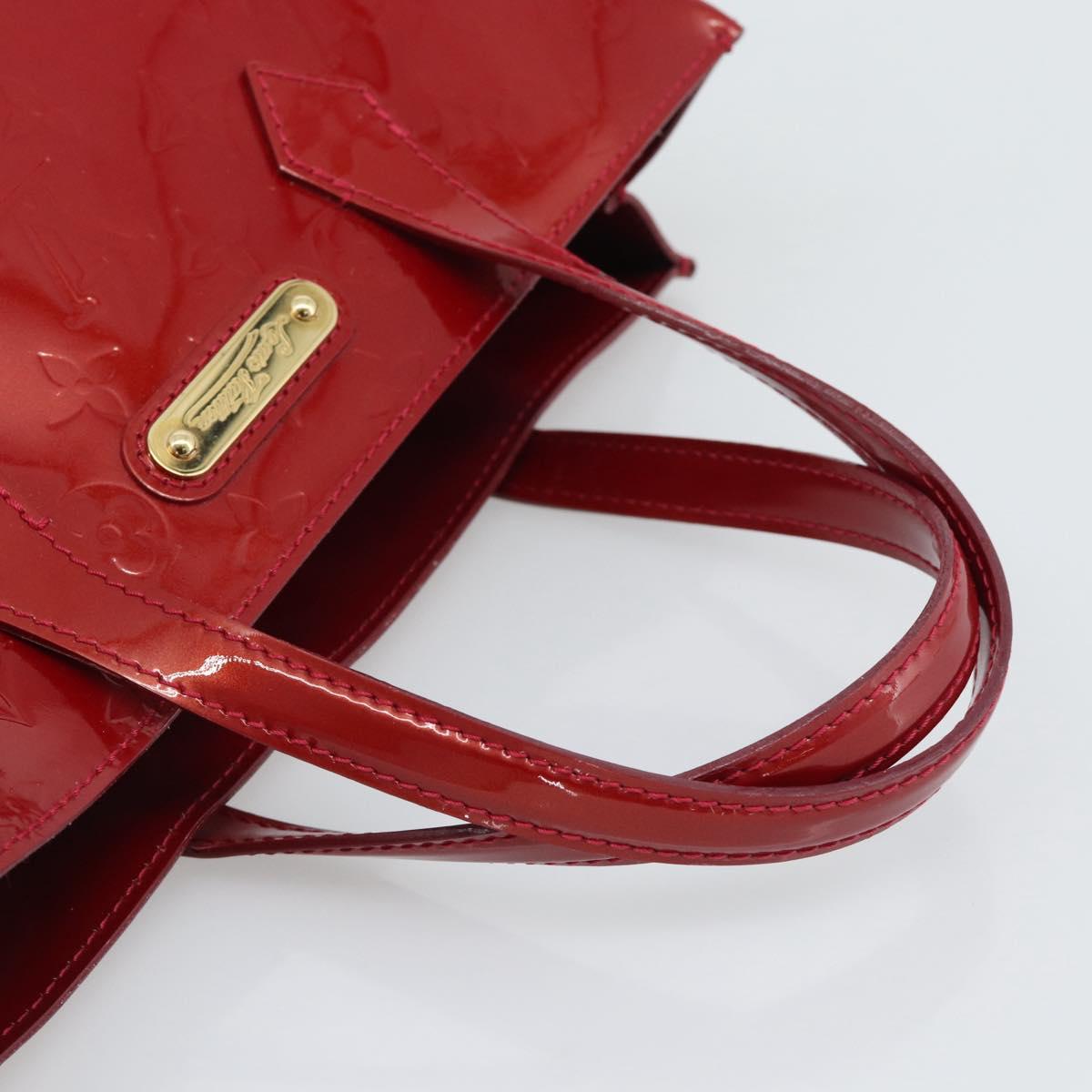 LOUIS VUITTON Monogram Vernis Wilshire PM Bag Pomme D'amour M93642 Auth 195664