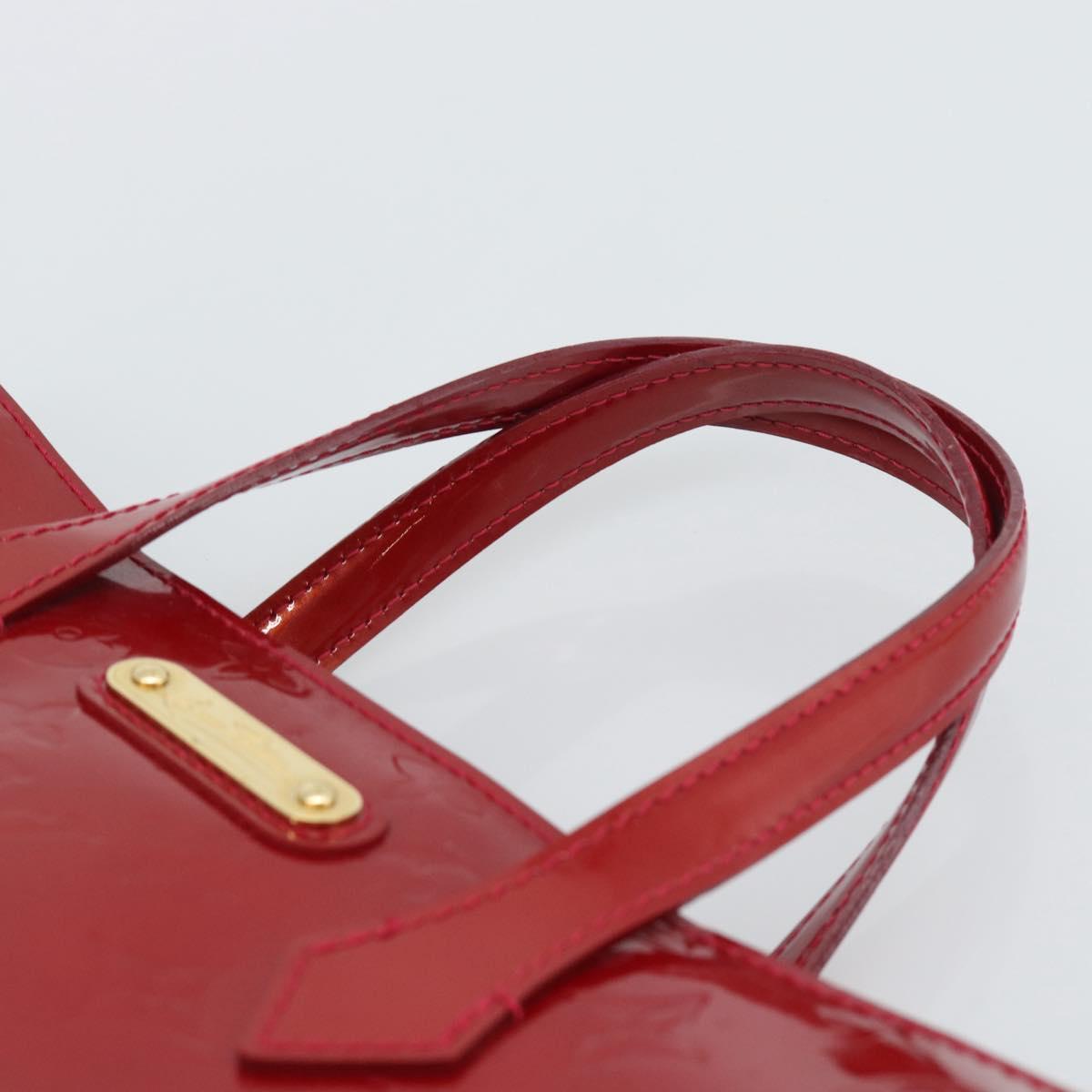 LOUIS VUITTON Monogram Vernis Wilshire PM Bag Pomme D'amour M93642 Auth 195664