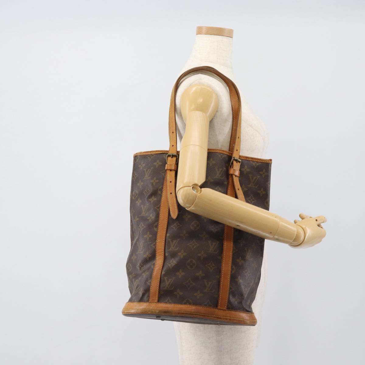 LOUIS VUITTON Monogram Bucket GM Shoulder Bag M42236 LV Auth 195679
