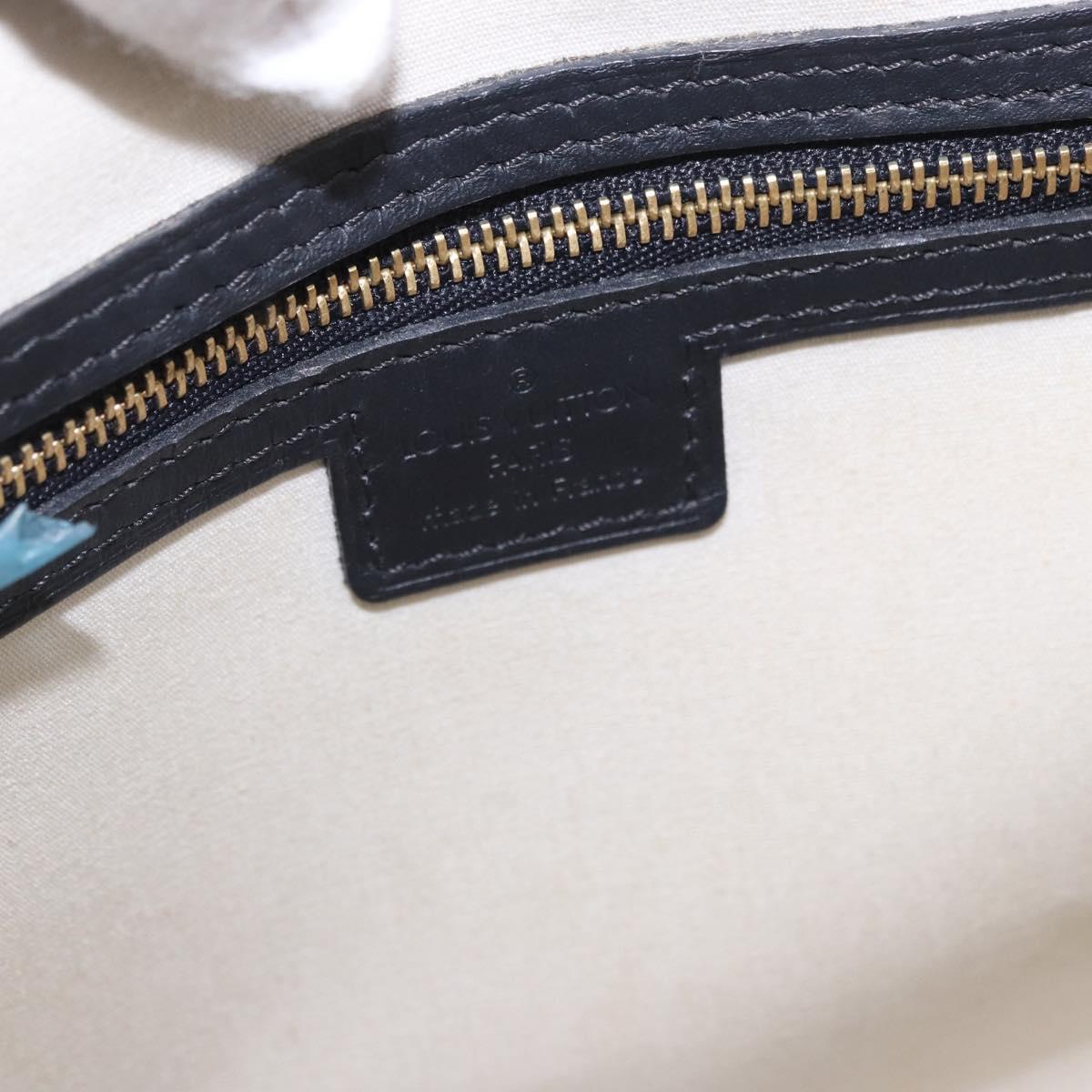 LOUIS VUITTON Monogram Mini Josephine PM Hand Bag Blue M92049 LV Auth 195685