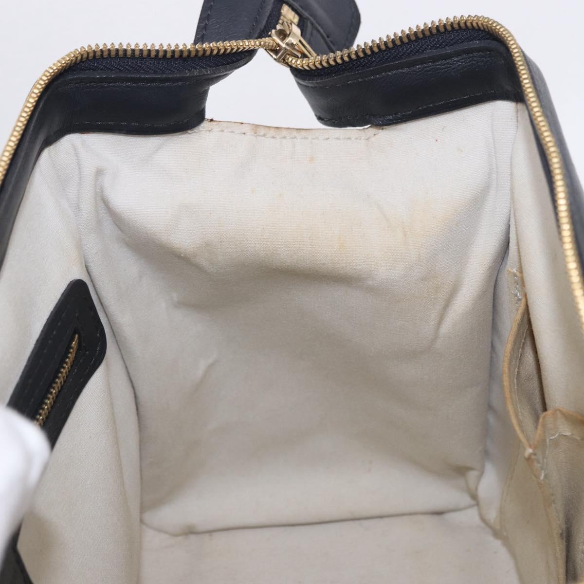 LOUIS VUITTON Monogram Mini Josephine PM Hand Bag Blue M92049 LV Auth 195685