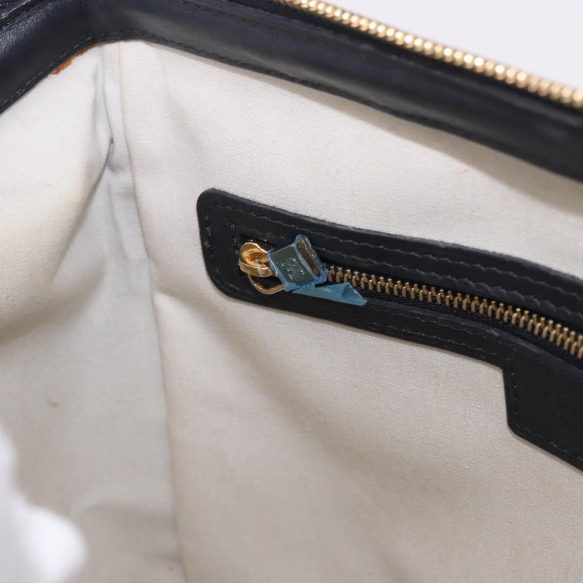 LOUIS VUITTON Monogram Mini Josephine PM Hand Bag Blue M92049 LV Auth 195685