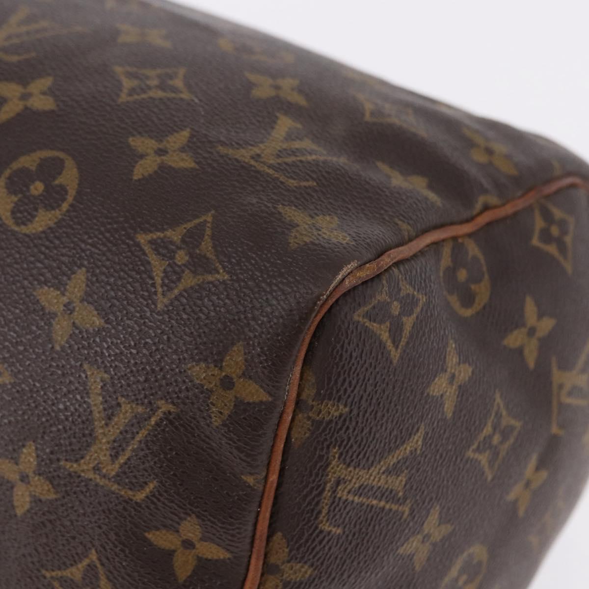 LOUIS VUITTON Monogram Speedy 30 Hand Bag M41526 LV Auth 195690