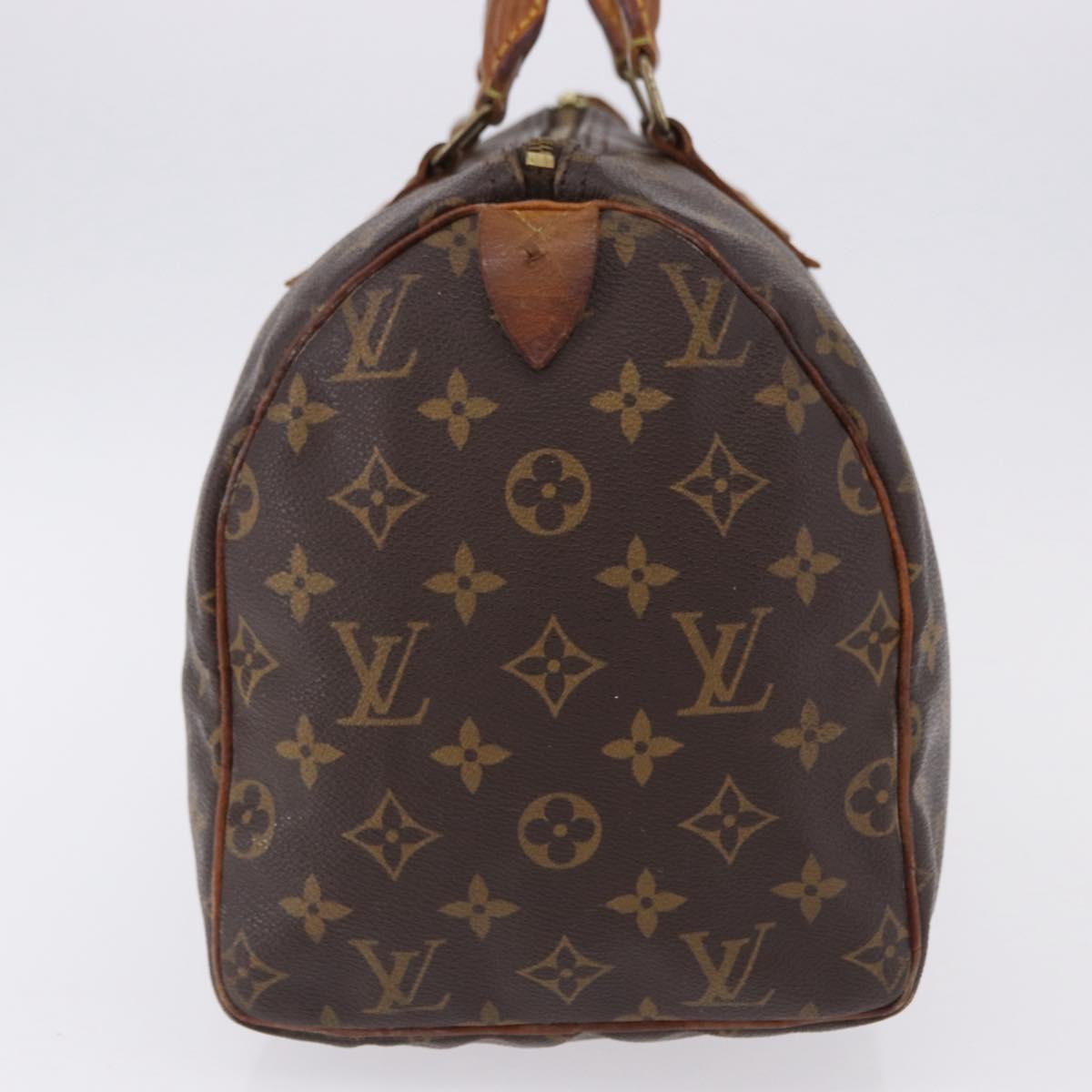 LOUIS VUITTON Monogram Speedy 30 Hand Bag M41526 LV Auth 195690