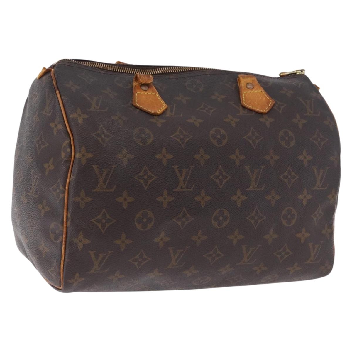 LOUIS VUITTON Monogram Speedy 30 Hand Bag M41526 LV Auth 195691