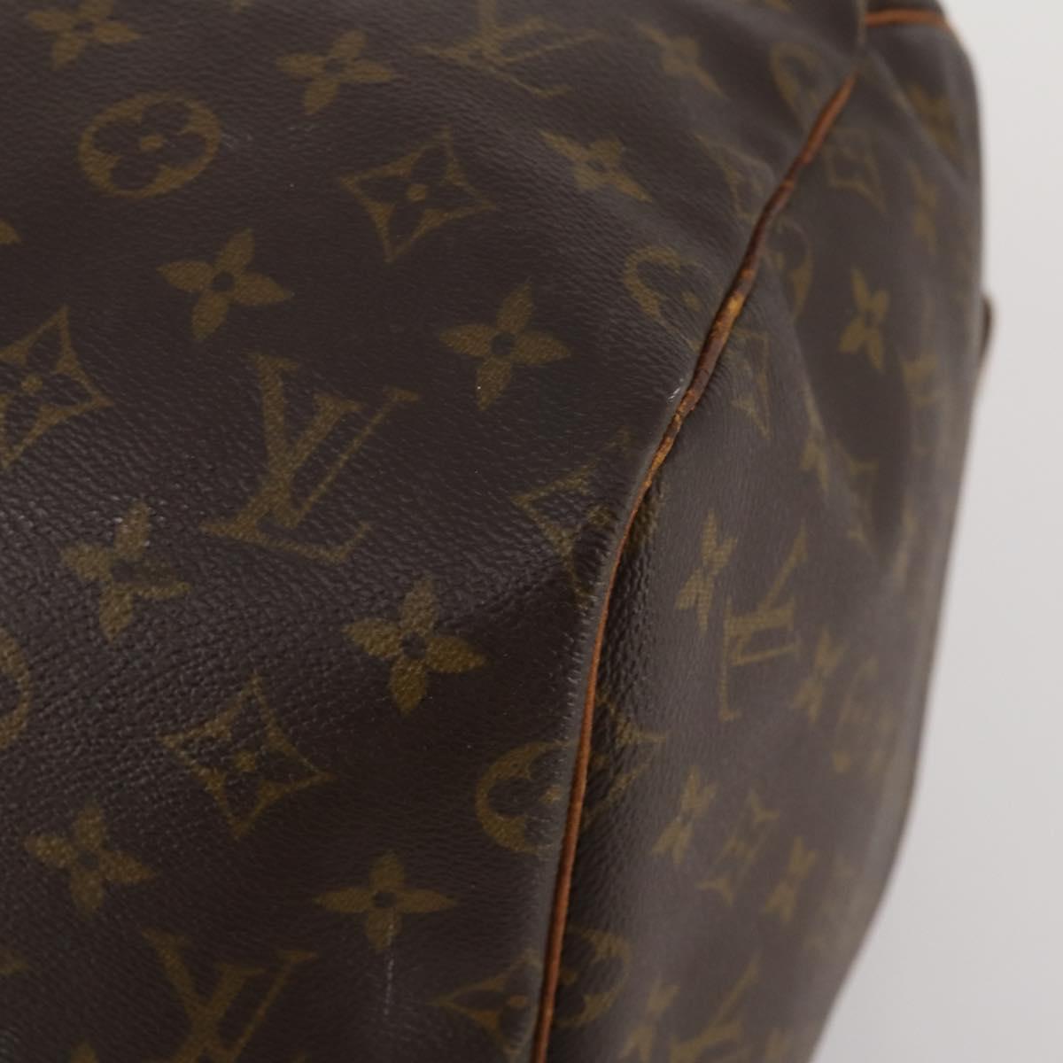 LOUIS VUITTON Monogram Keepall 55 Boston Bag M41424 LV Auth 195692