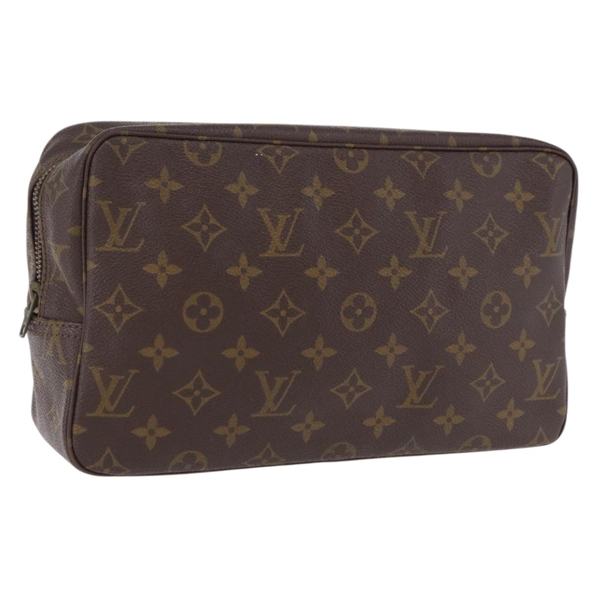 LOUIS VUITTON Monogram Trousse Toilette 28 Clutch Bag M47522 LV Auth 195695