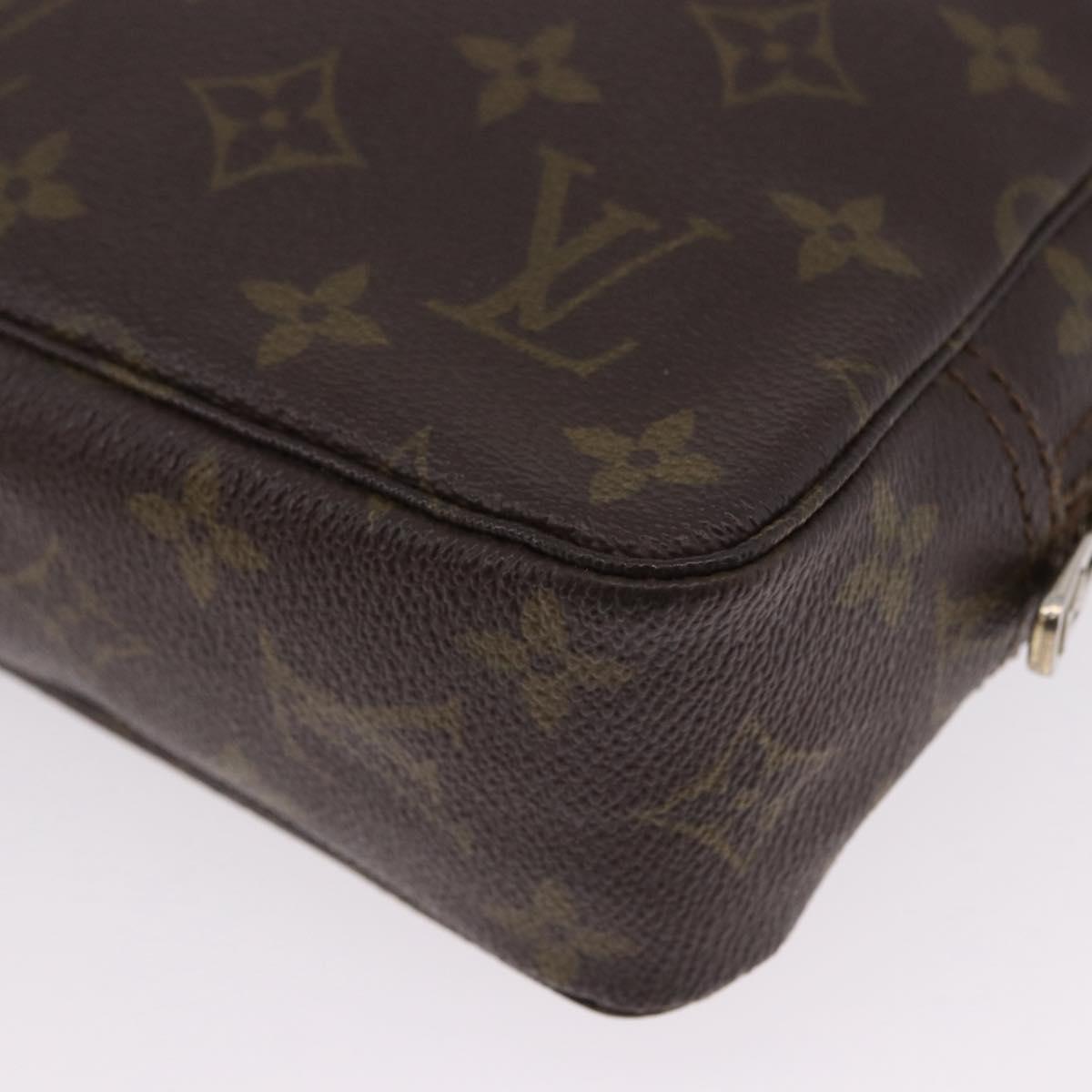 LOUIS VUITTON Monogram Trousse Toilette 23 Clutch Bag M47524 LV Auth 195696
