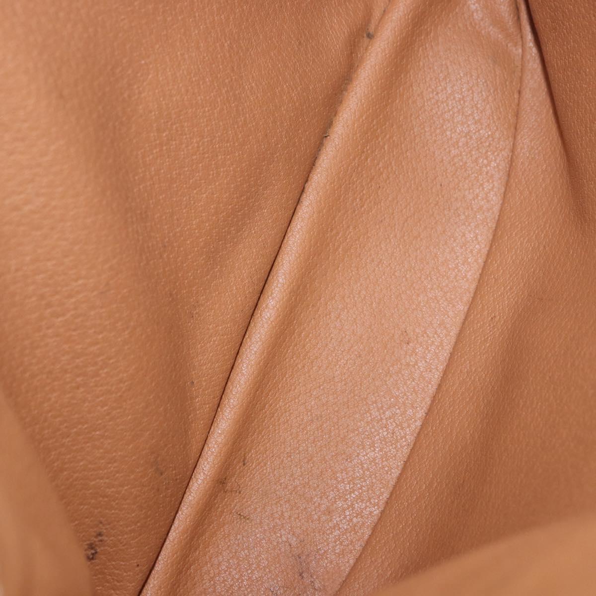 CELINE Macadam Canvas Hand Bag PVC Leather Brown Gold Auth 195700