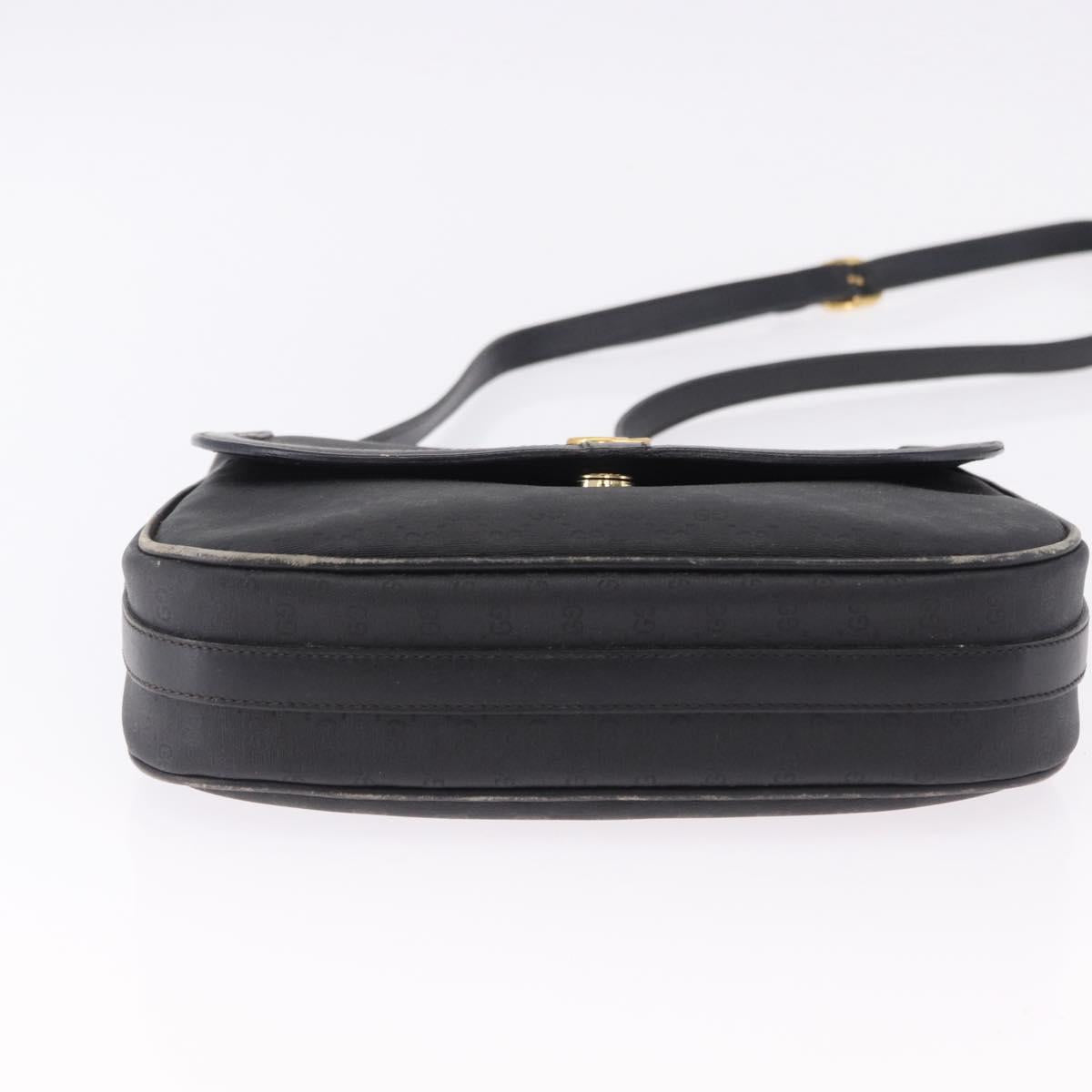 GUCCI Micro GG Supreme Web Sherry Line Bag PVC Black 001 084 4425 Auth 195701
