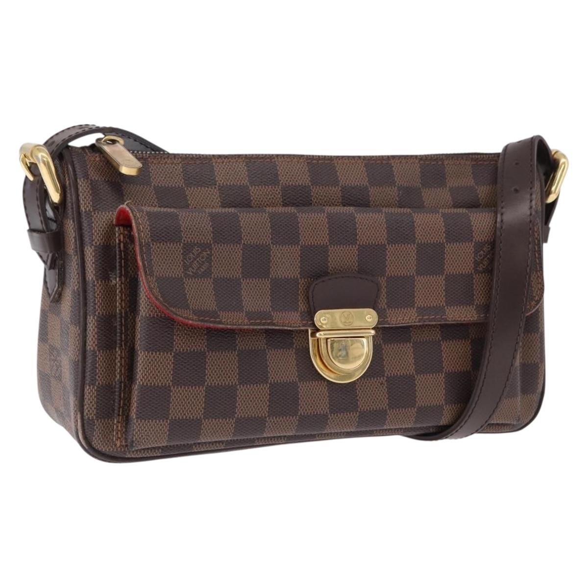 LOUIS VUITTON Damier Ebene Ravello GM Shoulder Bag N60006 LV Auth 195712V