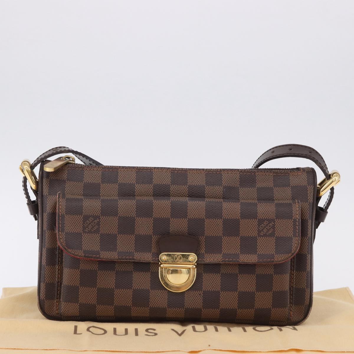 LOUIS VUITTON Damier Ebene Ravello GM Shoulder Bag N60006 LV Auth 195712V