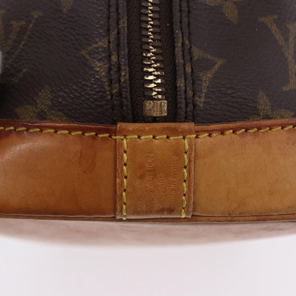 LOUIS VUITTON Monogram Alma Hand Bag M51130 LV Auth 195726
