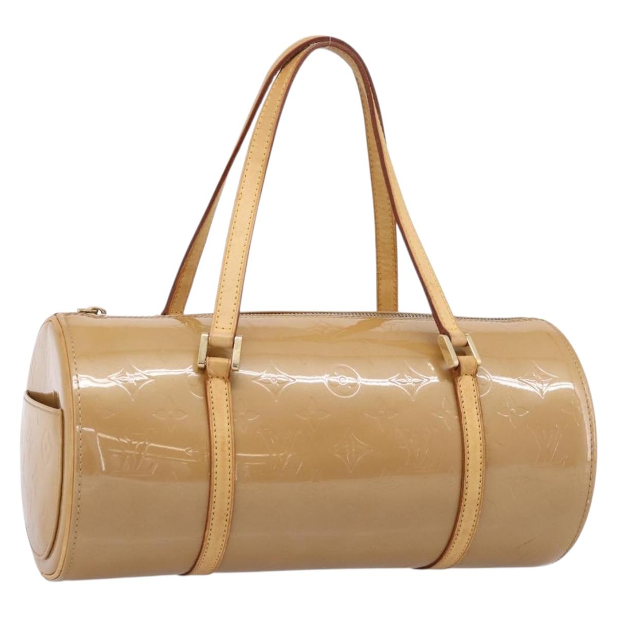 LOUIS VUITTON Monogram Vernis Bedford Hand Bag Noisette M91329 LV Auth 195743