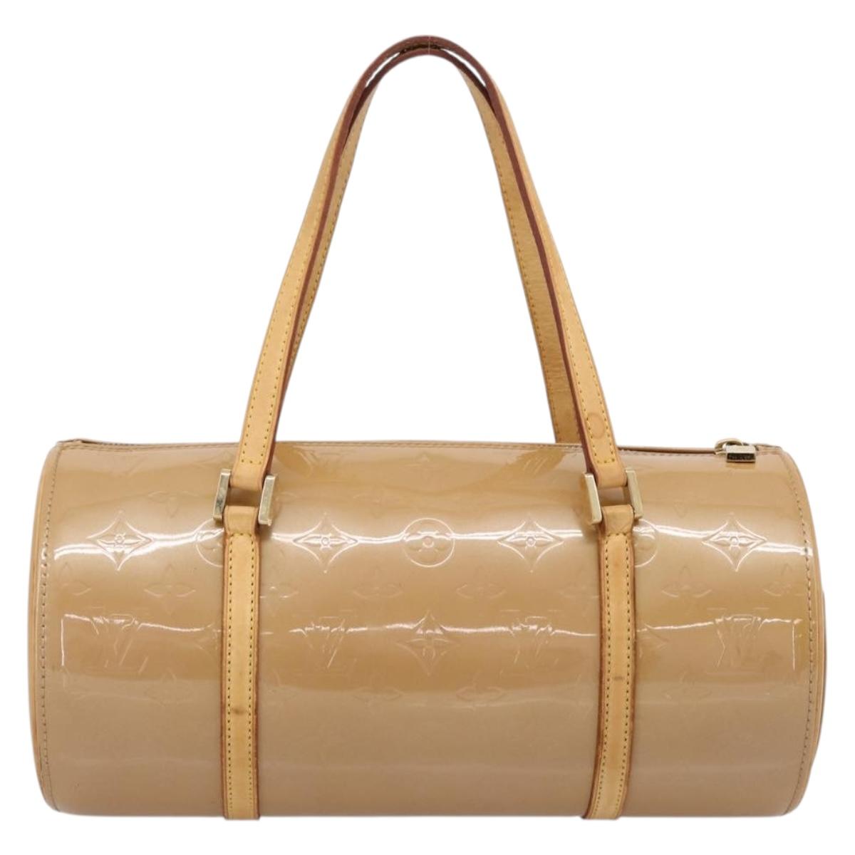 LOUIS VUITTON Monogram Vernis Bedford Hand Bag Noisette M91329 LV Auth 195743
