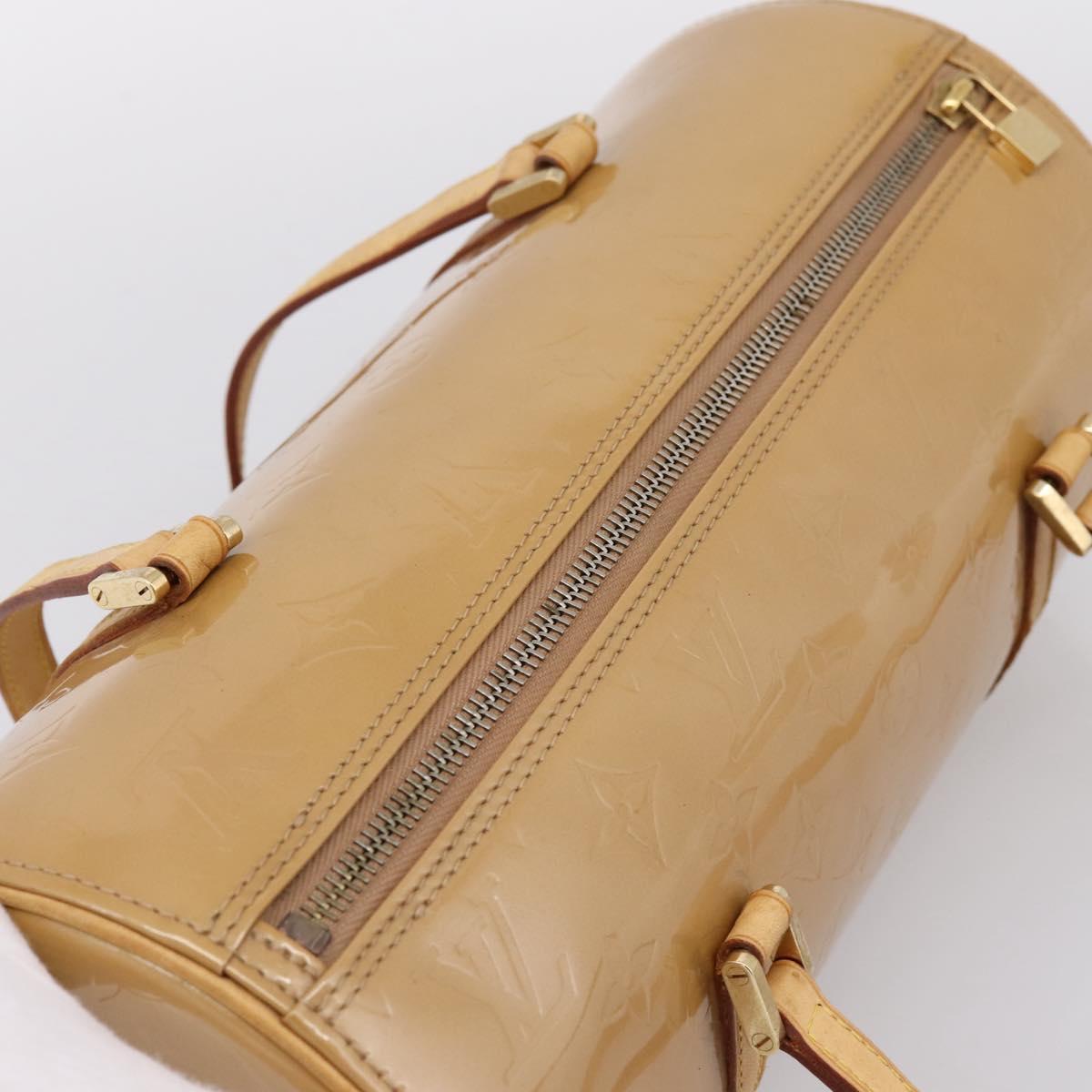 LOUIS VUITTON Monogram Vernis Bedford Hand Bag Noisette M91329 LV Auth 195743