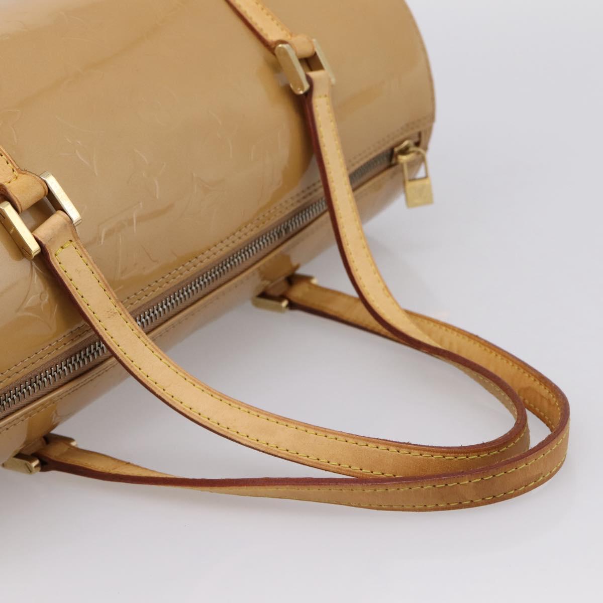 LOUIS VUITTON Monogram Vernis Bedford Hand Bag Noisette M91329 LV Auth 195743