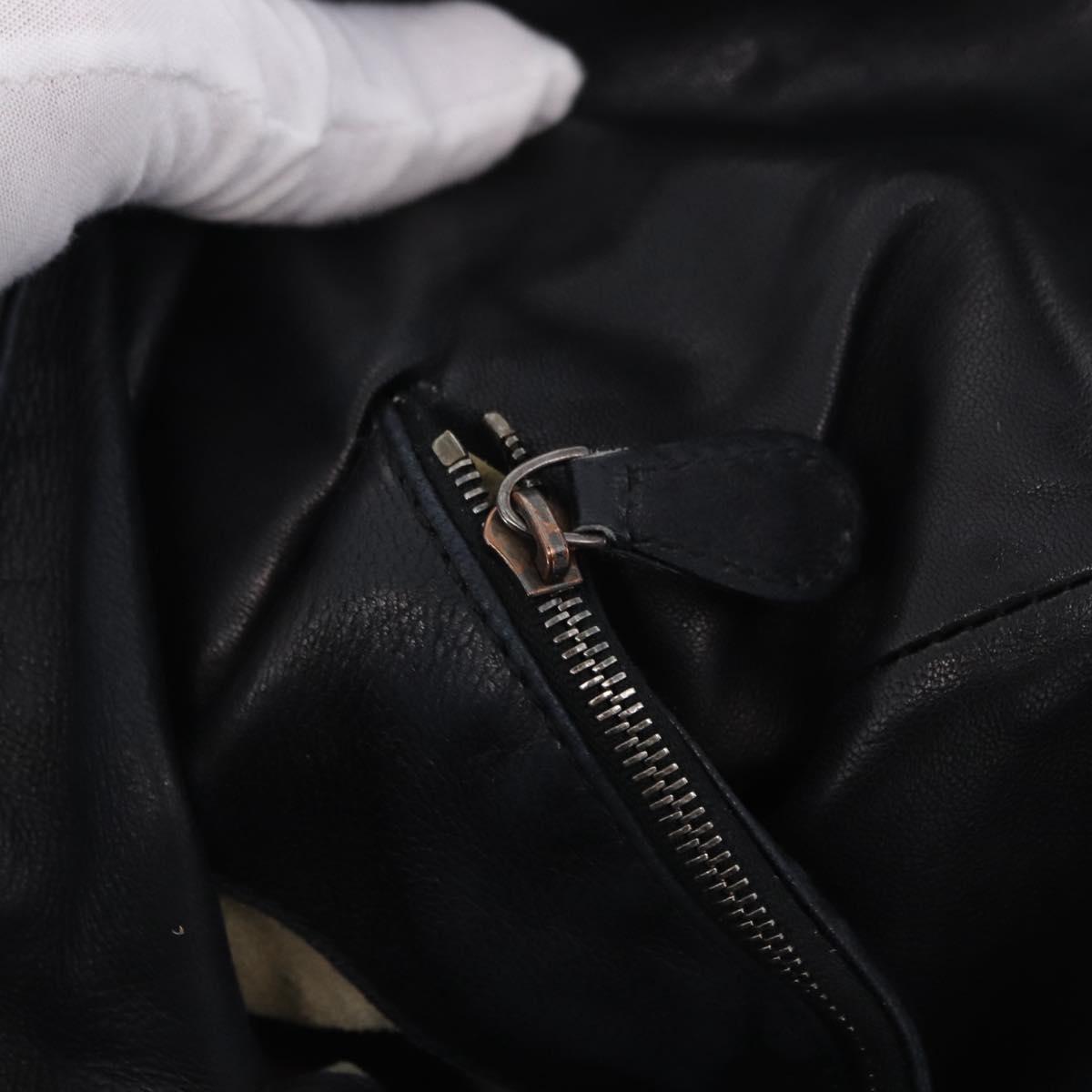 BOTTEGA VENETA INTRECCIATO Shoulder Bag Leather Black 145552 Auth 195745V