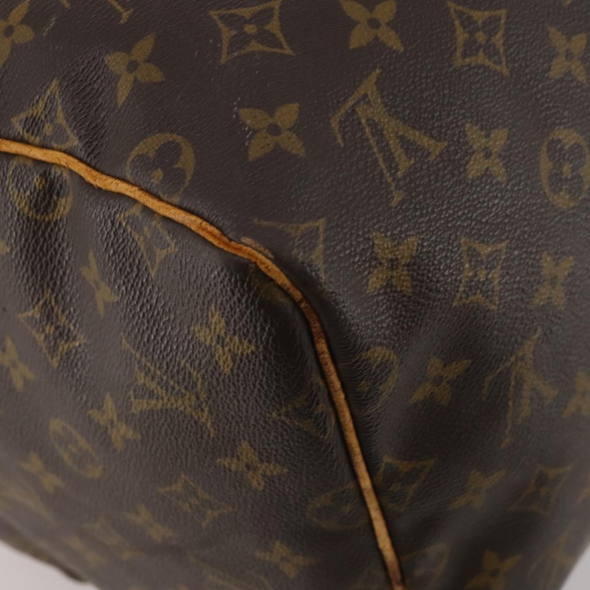 LOUIS VUITTON Monogram Keepall 55 Boston Bag M41424 LV Auth 195758