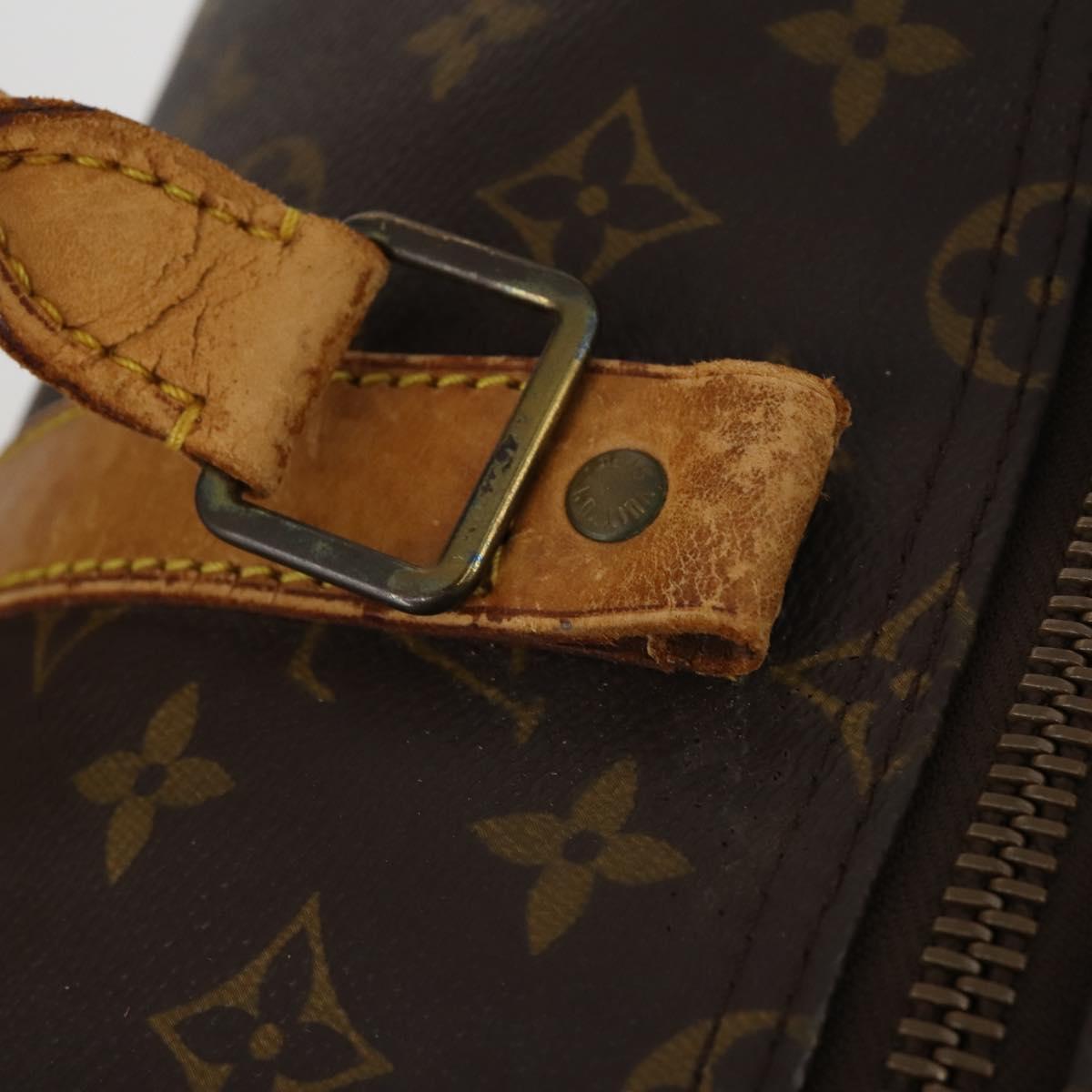 LOUIS VUITTON Monogram Keepall 55 Boston Bag M41424 LV Auth 195758
