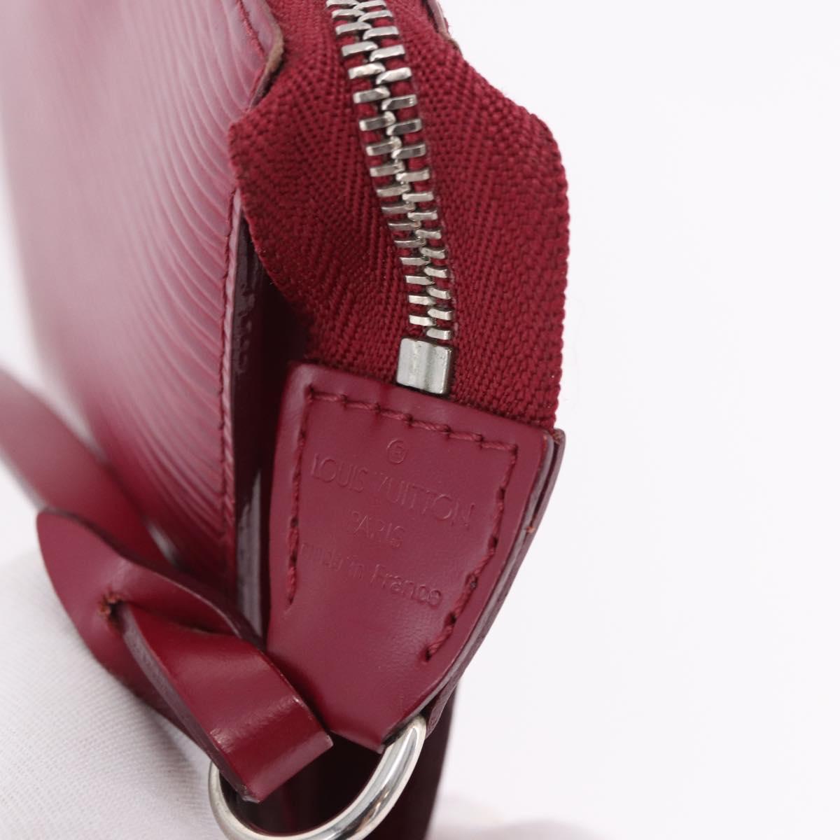 LOUIS VUITTON Epi Pochette Accessoires Pouch Fuchsia M40777 LV Auth 195762A