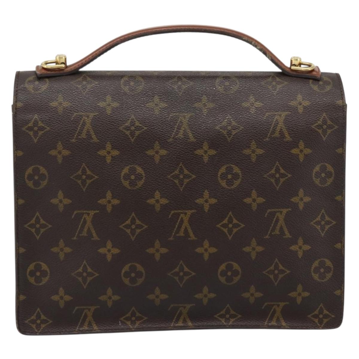 LOUIS VUITTON Monogram Monceau 28 Hand Bag M51185 LV Auth 195780