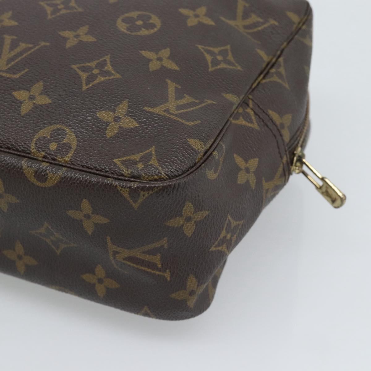 LOUIS VUITTON Monogram Trousse Toilette 28 Clutch Bag M47522 LV Auth 195781