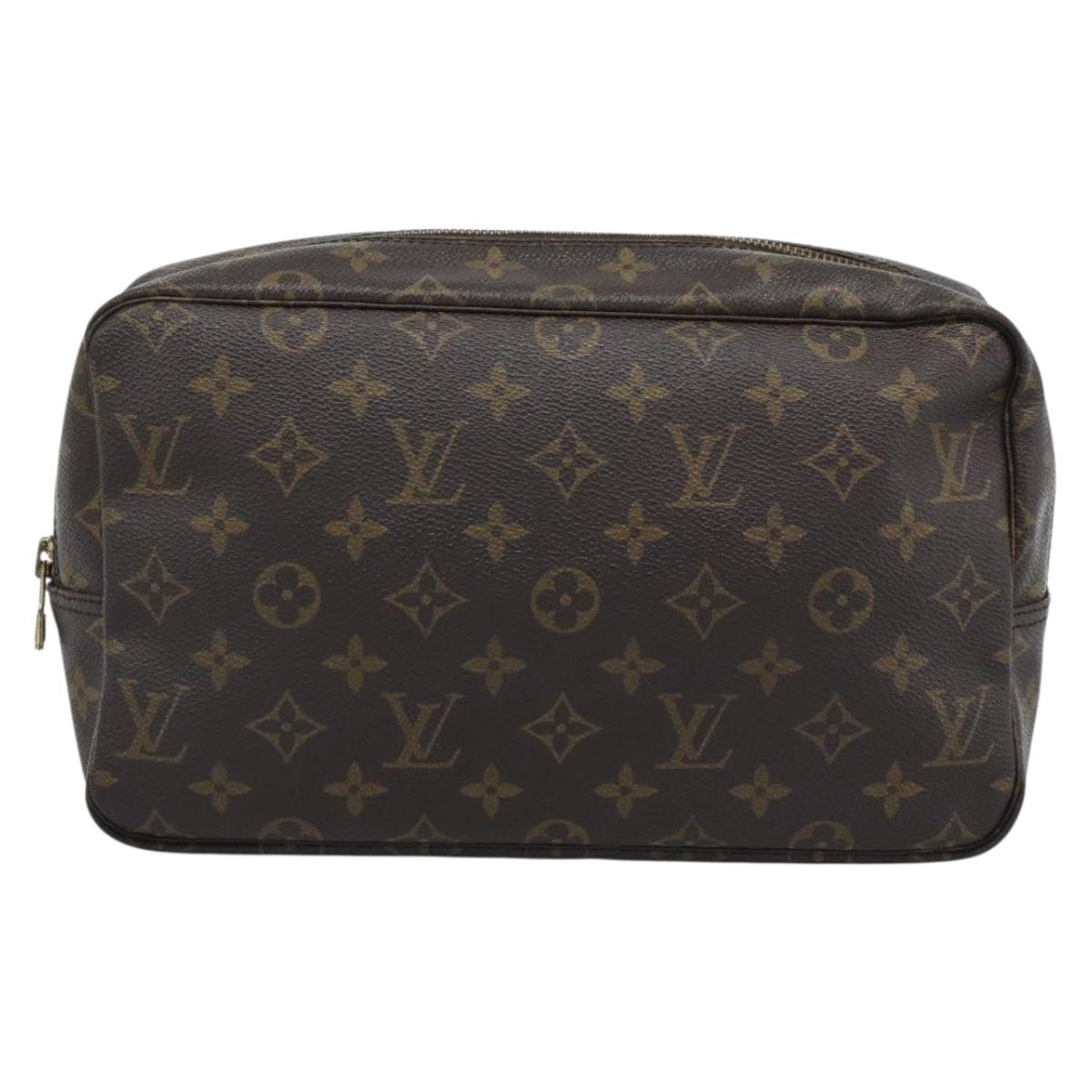 LOUIS VUITTON Monogram Trousse Toilette 28 Clutch Bag M47522 LV Auth 195781