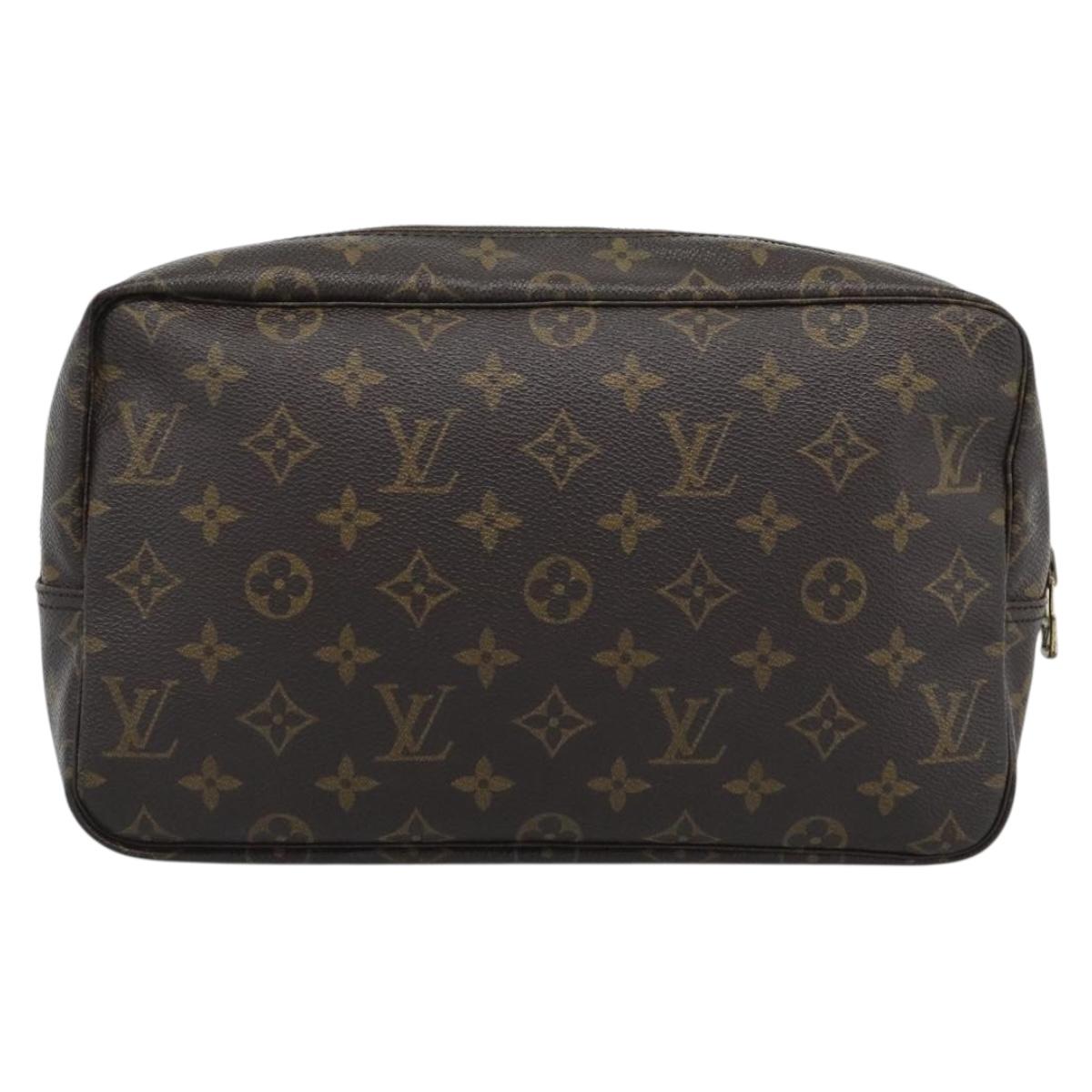 LOUIS VUITTON Monogram Trousse Toilette 28 Clutch Bag M47522 LV Auth 195781