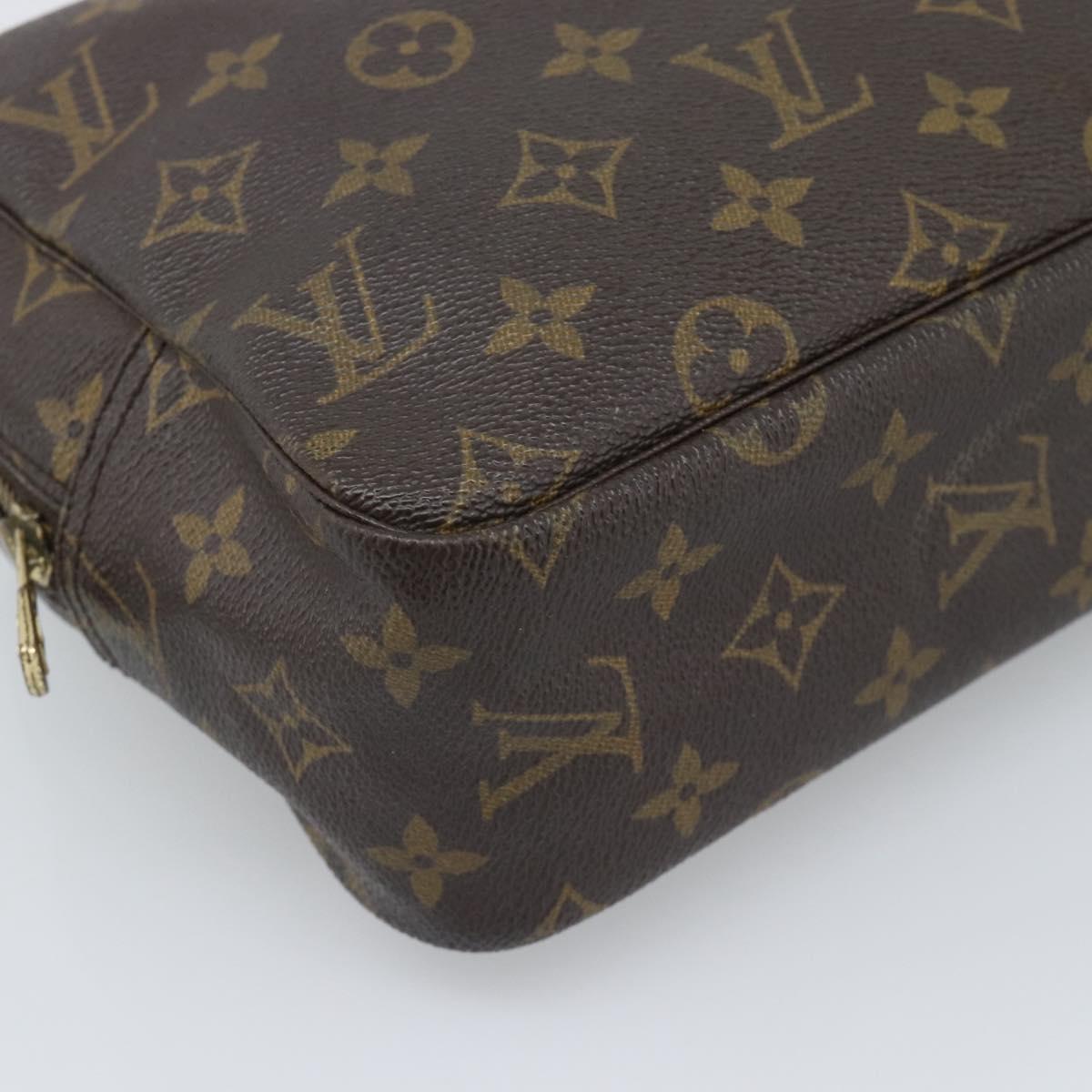 LOUIS VUITTON Monogram Trousse Toilette 28 Clutch Bag M47522 LV Auth 195781