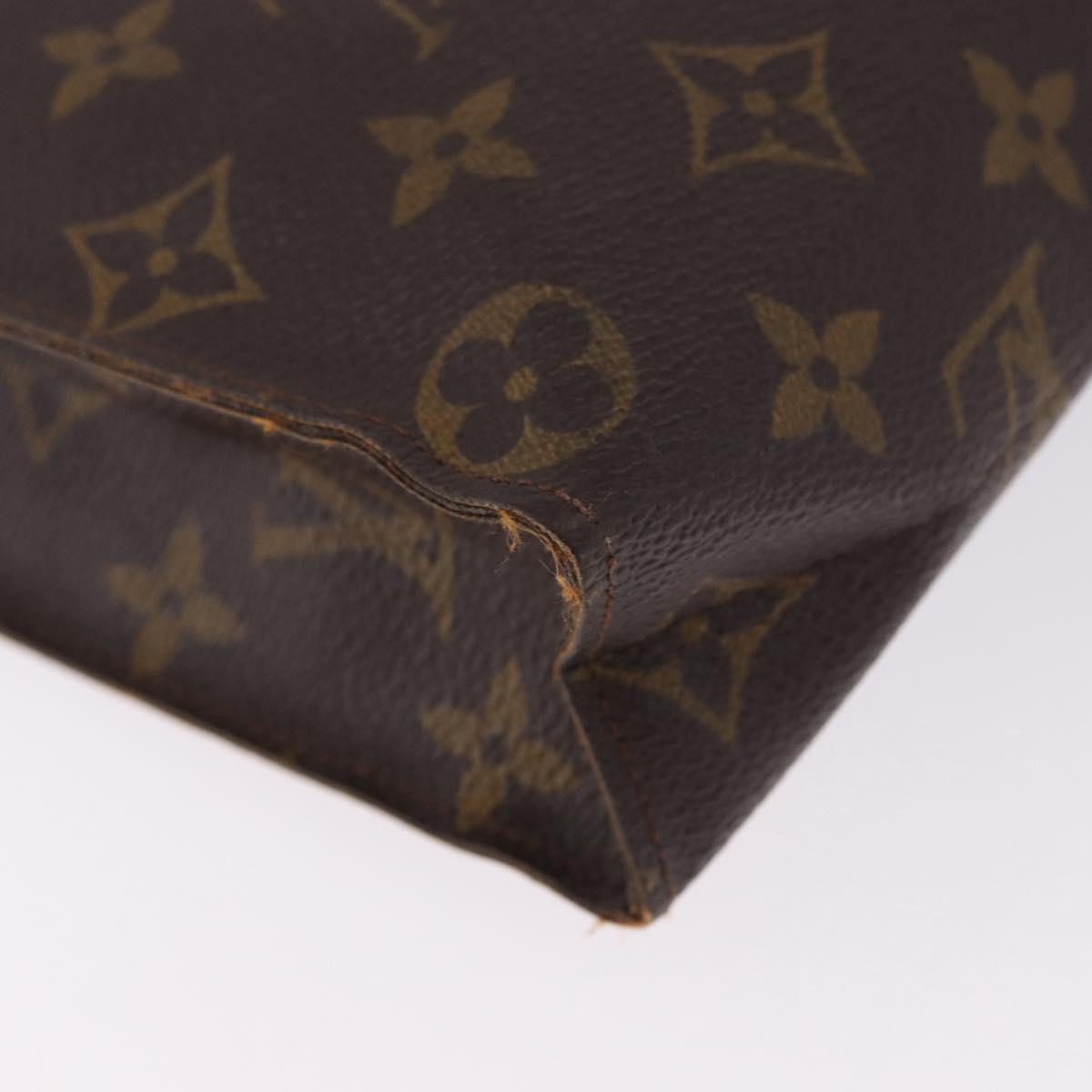 LOUIS VUITTON Monogram Poche Toilette 26 Pouch M47542 LV Auth 195783