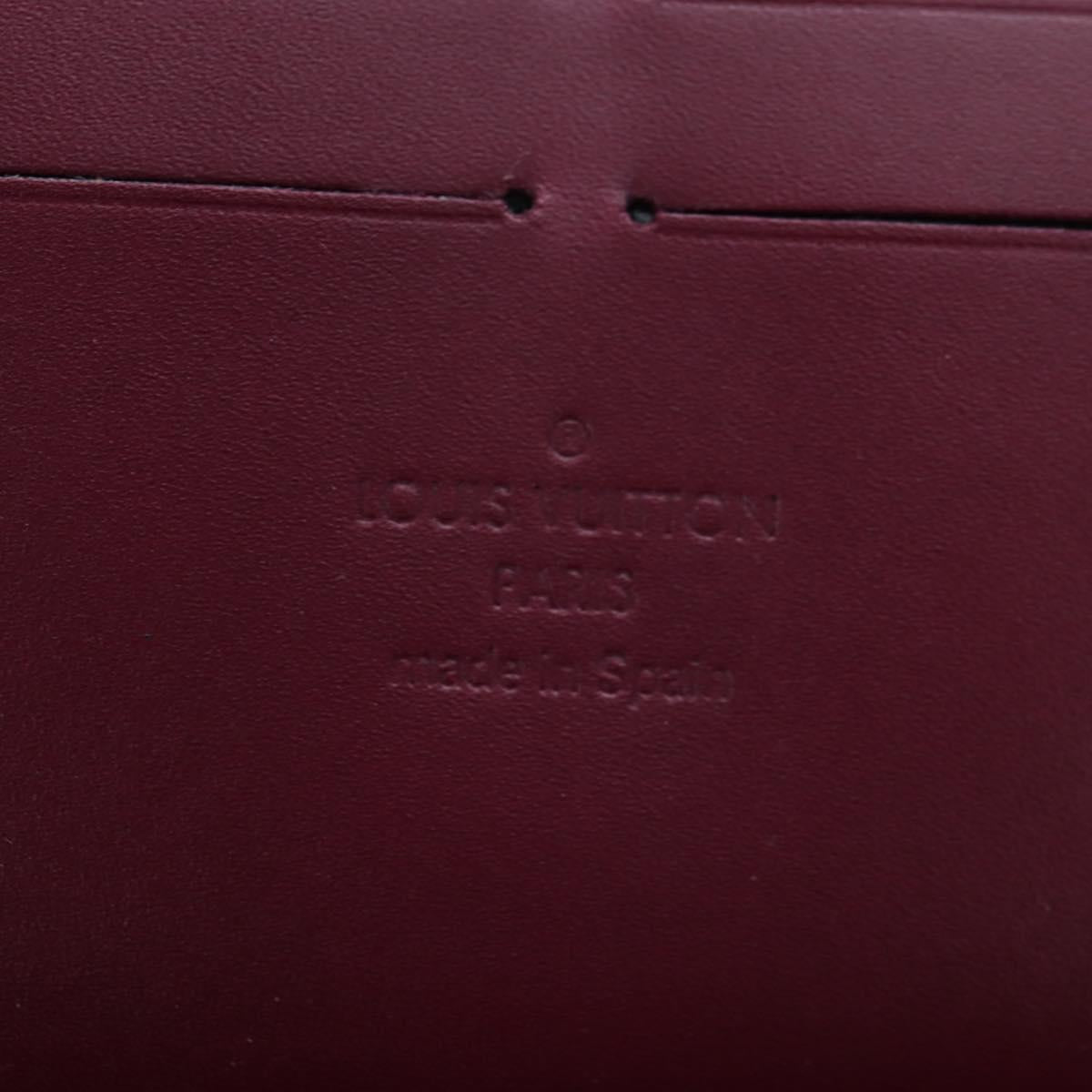 LOUIS VUITTON Monogram Vernis Zippy Organizer Long Wallet Viole LV Auth 195786V